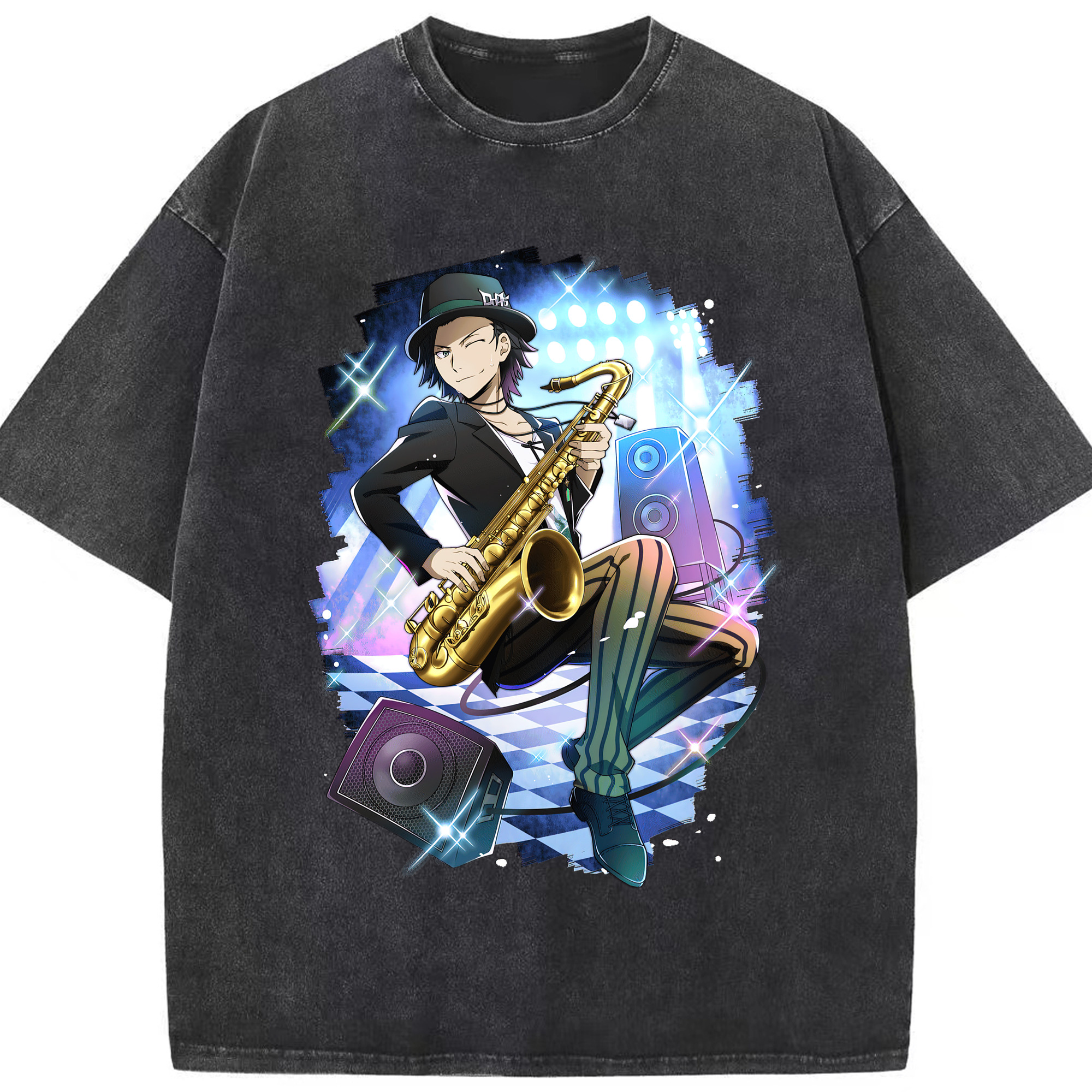 （画像用） 文豪ストレイドッグス Bungo Stray Dogs 綿100% ヴィンテージ風 半袖Tシャツ（フロントプリント）