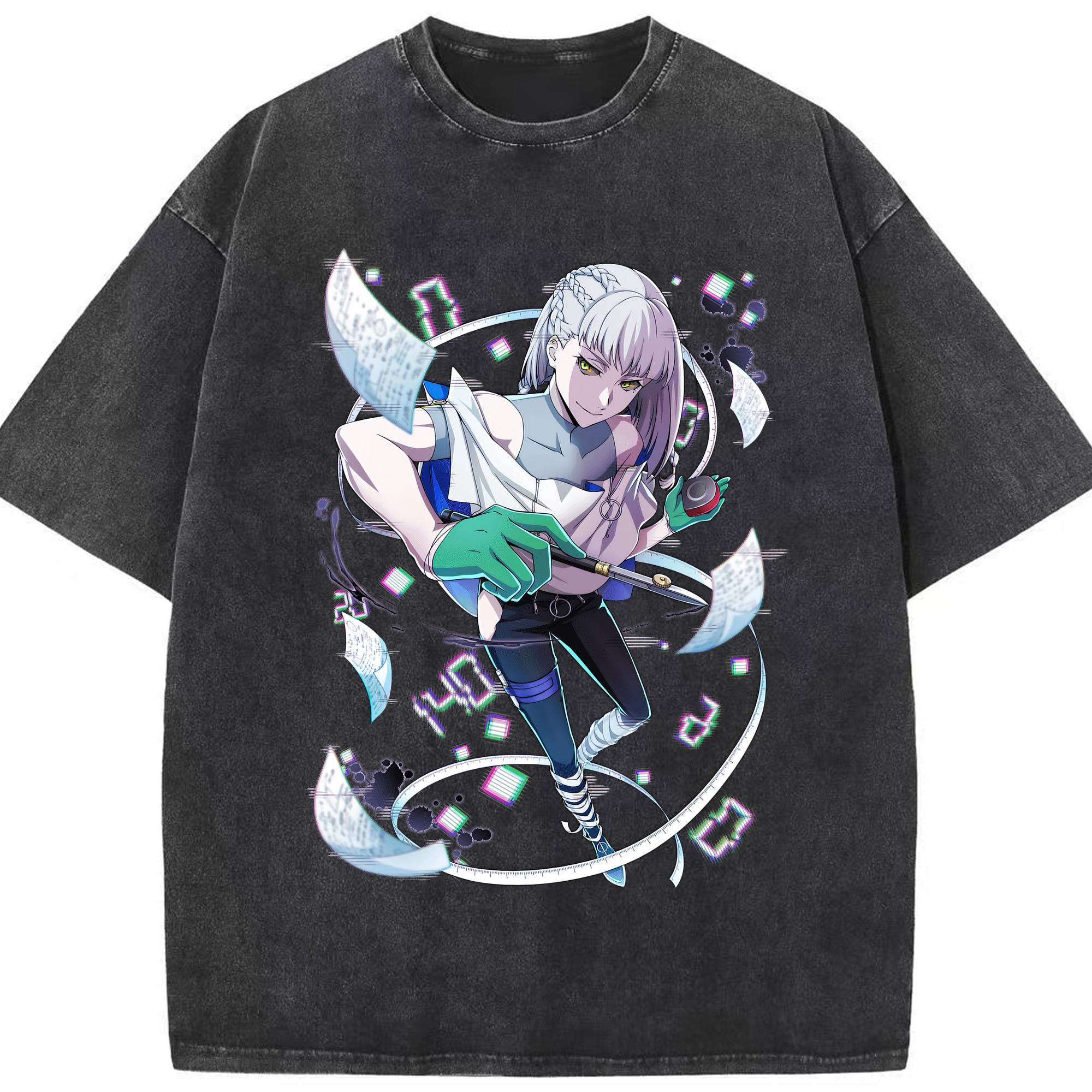 （画像用） 文豪ストレイドッグス Bungo Stray Dogs 綿100% ヴィンテージ風 半袖Tシャツ（フロントプリント）
