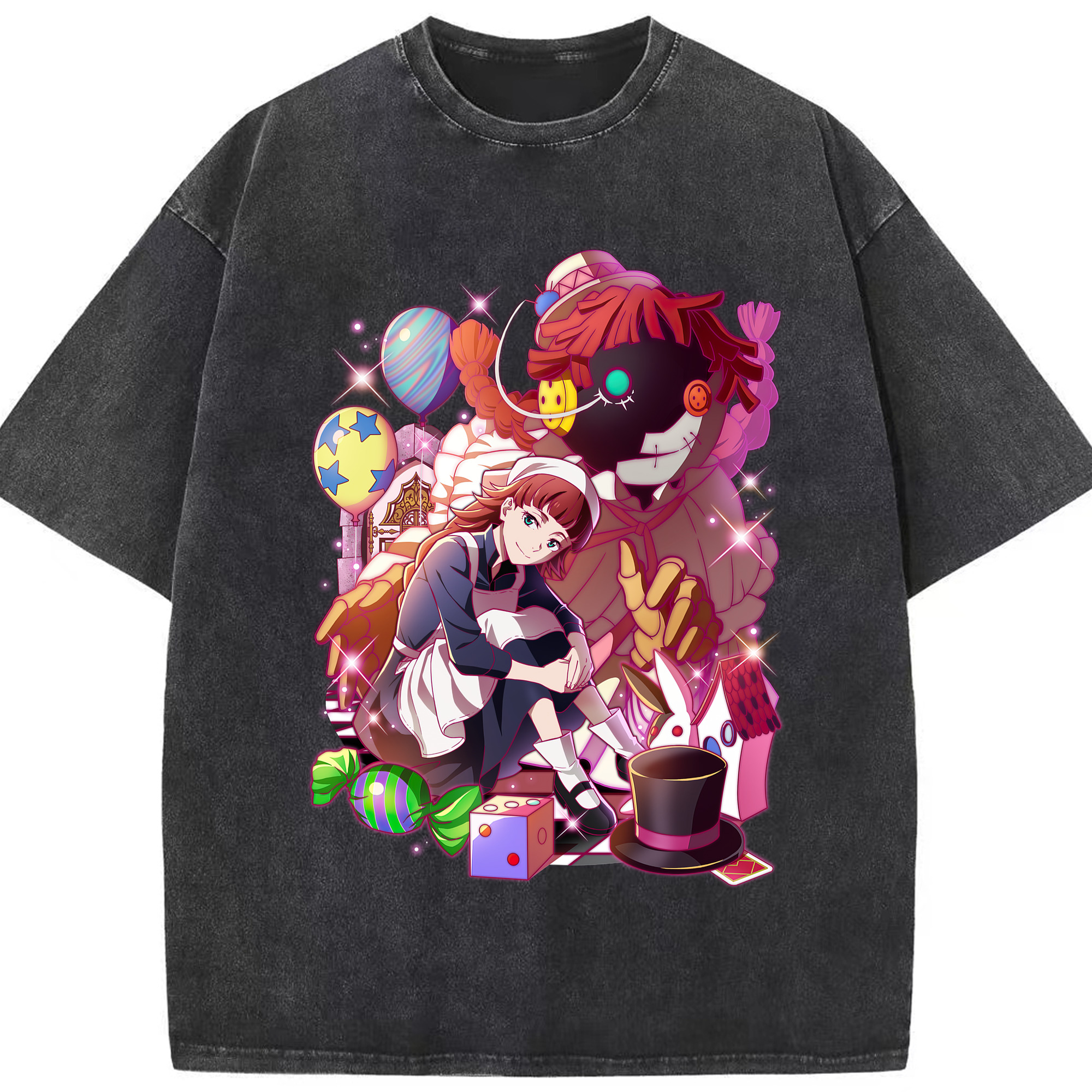 （画像用） 文豪ストレイドッグス Bungo Stray Dogs 綿100% ヴィンテージ風 半袖Tシャツ（フロントプリント）