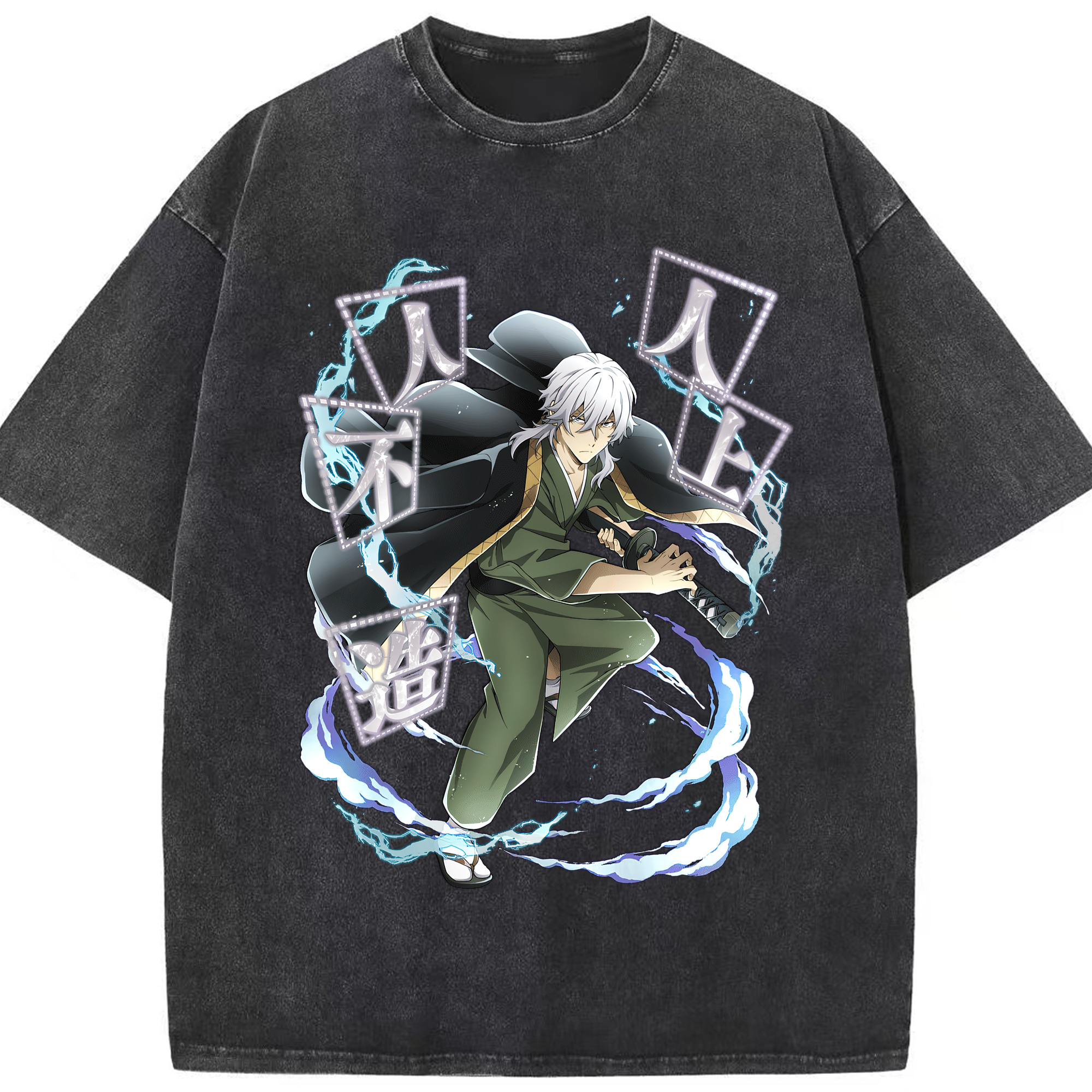 （画像用） 文豪ストレイドッグス Bungo Stray Dogs 綿100% ヴィンテージ風 半袖Tシャツ（フロントプリント）
