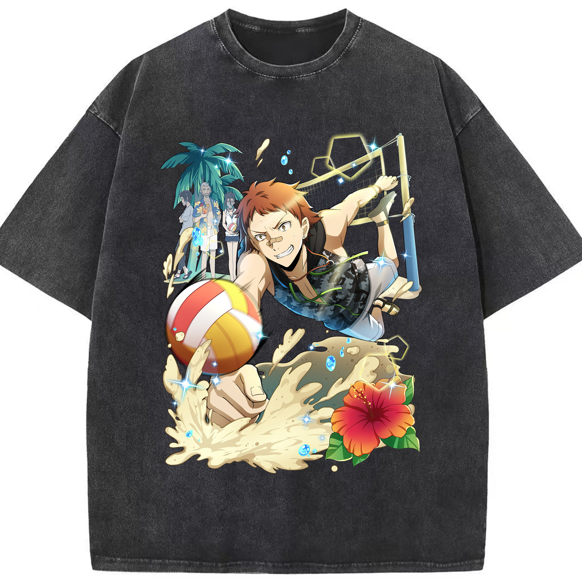 （画像用） 文豪ストレイドッグス Bungo Stray Dogs 綿100% ヴィンテージ風 半袖Tシャツ（フロントプリント）