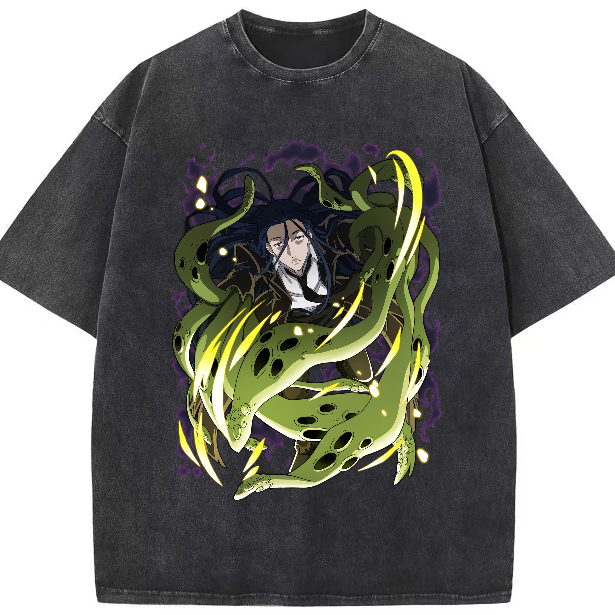 （画像用） 文豪ストレイドッグス Bungo Stray Dogs 綿100% ヴィンテージ風 半袖Tシャツ（フロントプリント）