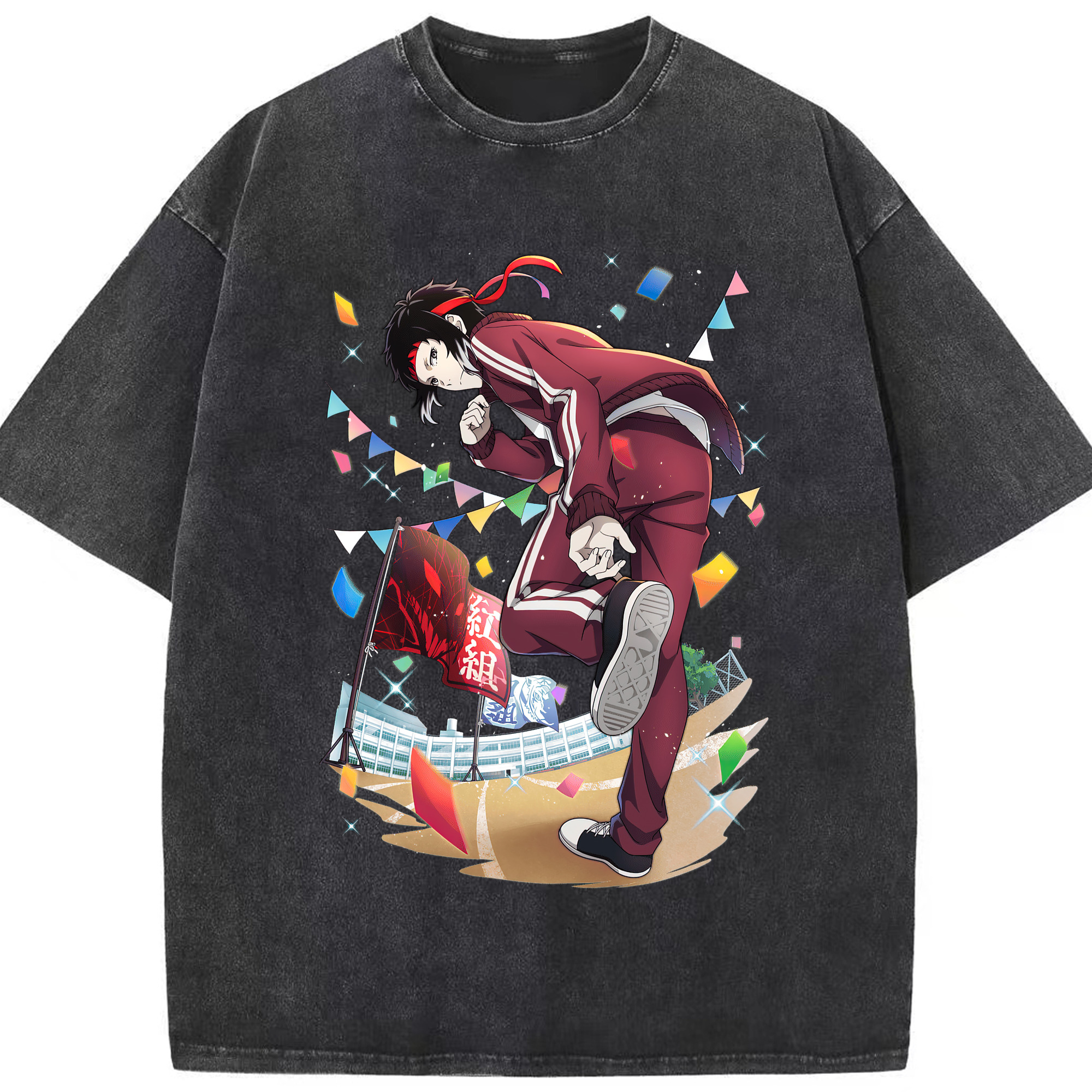 （画像用） 文豪ストレイドッグス Bungo Stray Dogs 綿100% ヴィンテージ風 半袖Tシャツ（フロントプリント）