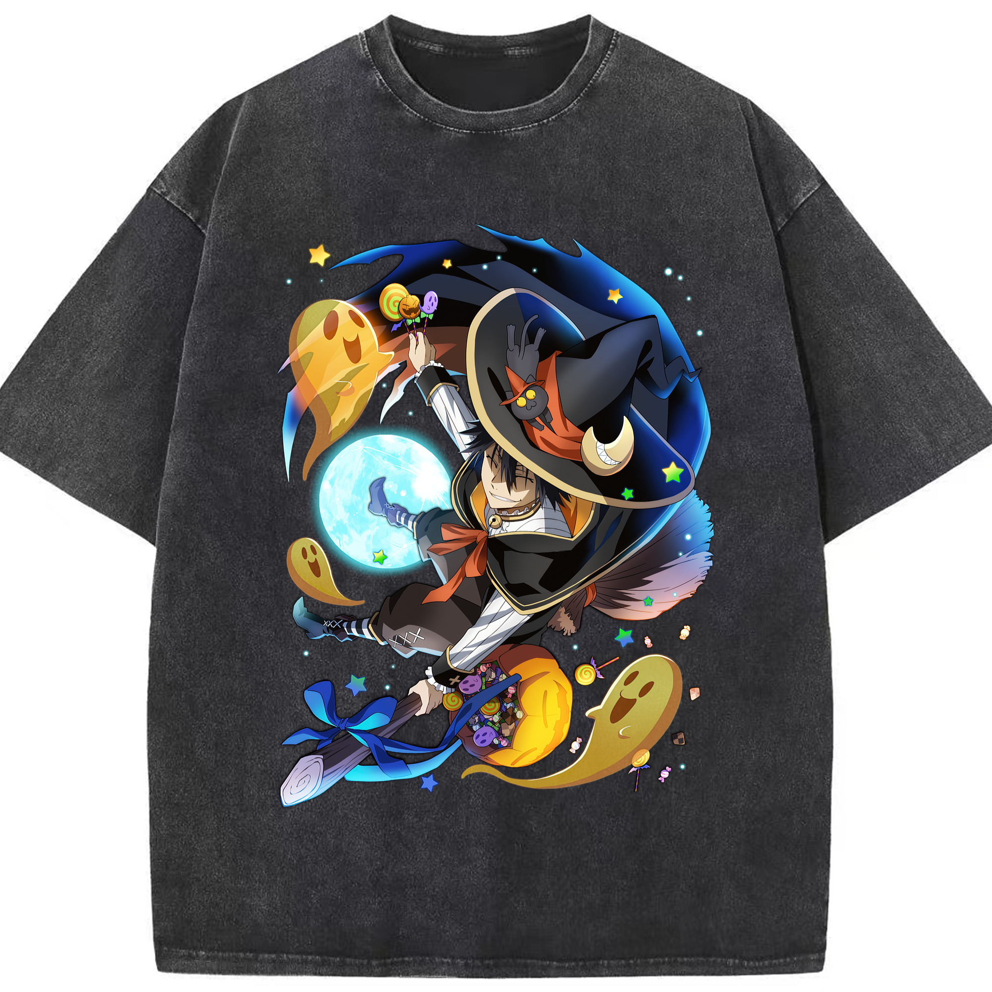 （画像用） 文豪ストレイドッグス Bungo Stray Dogs 綿100% ヴィンテージ風 半袖Tシャツ（フロントプリント）