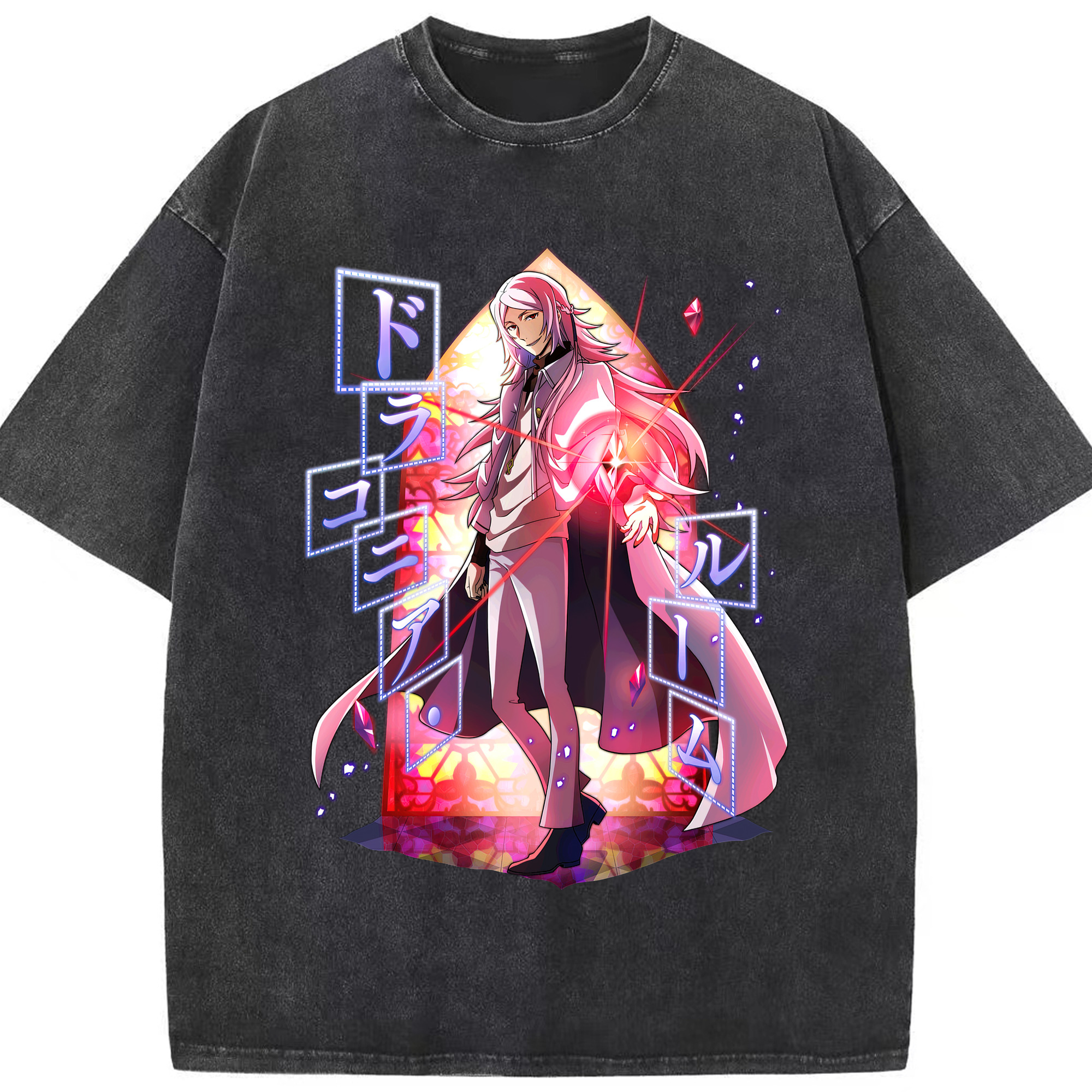 （画像用） 文豪ストレイドッグス Bungo Stray Dogs 綿100% ヴィンテージ風 半袖Tシャツ（フロントプリント）