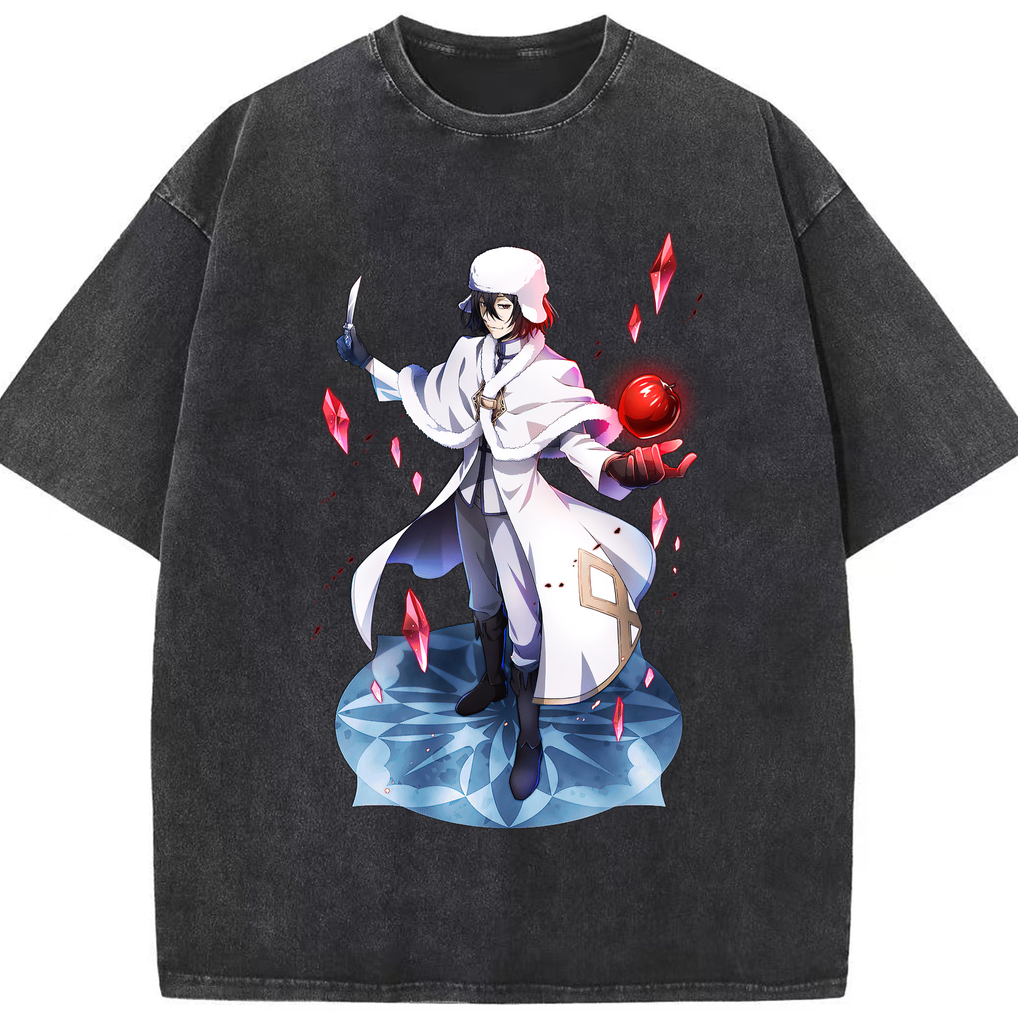 （画像用） 文豪ストレイドッグス Bungo Stray Dogs 綿100% ヴィンテージ風 半袖Tシャツ（フロントプリント）