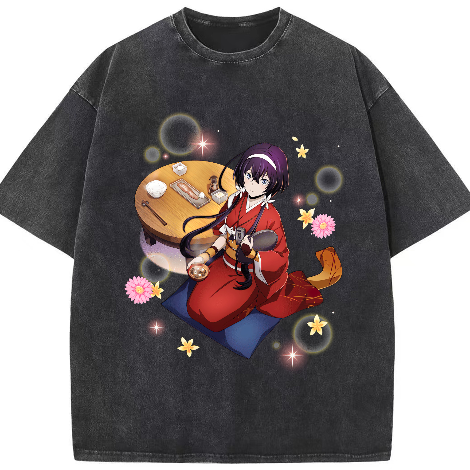 （画像用） 文豪ストレイドッグス Bungo Stray Dogs 綿100% ヴィンテージ風 半袖Tシャツ（フロントプリント）