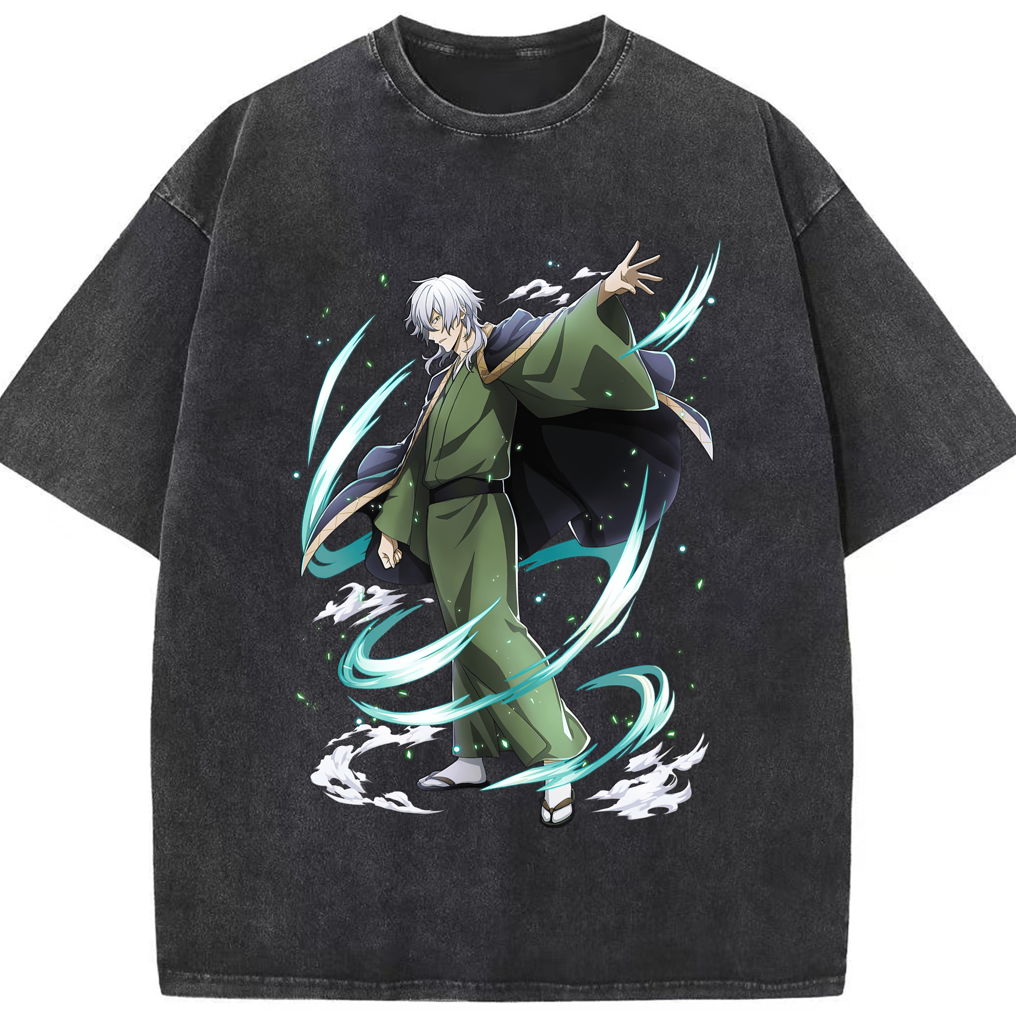 （画像用） 文豪ストレイドッグス Bungo Stray Dogs 綿100% ヴィンテージ風 半袖Tシャツ（フロントプリント）