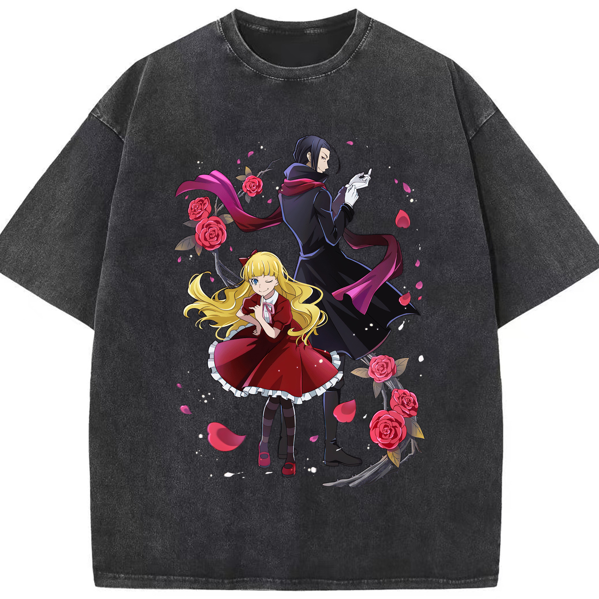 （画像用） 文豪ストレイドッグス Bungo Stray Dogs 綿100% ヴィンテージ風 半袖Tシャツ（フロントプリント）