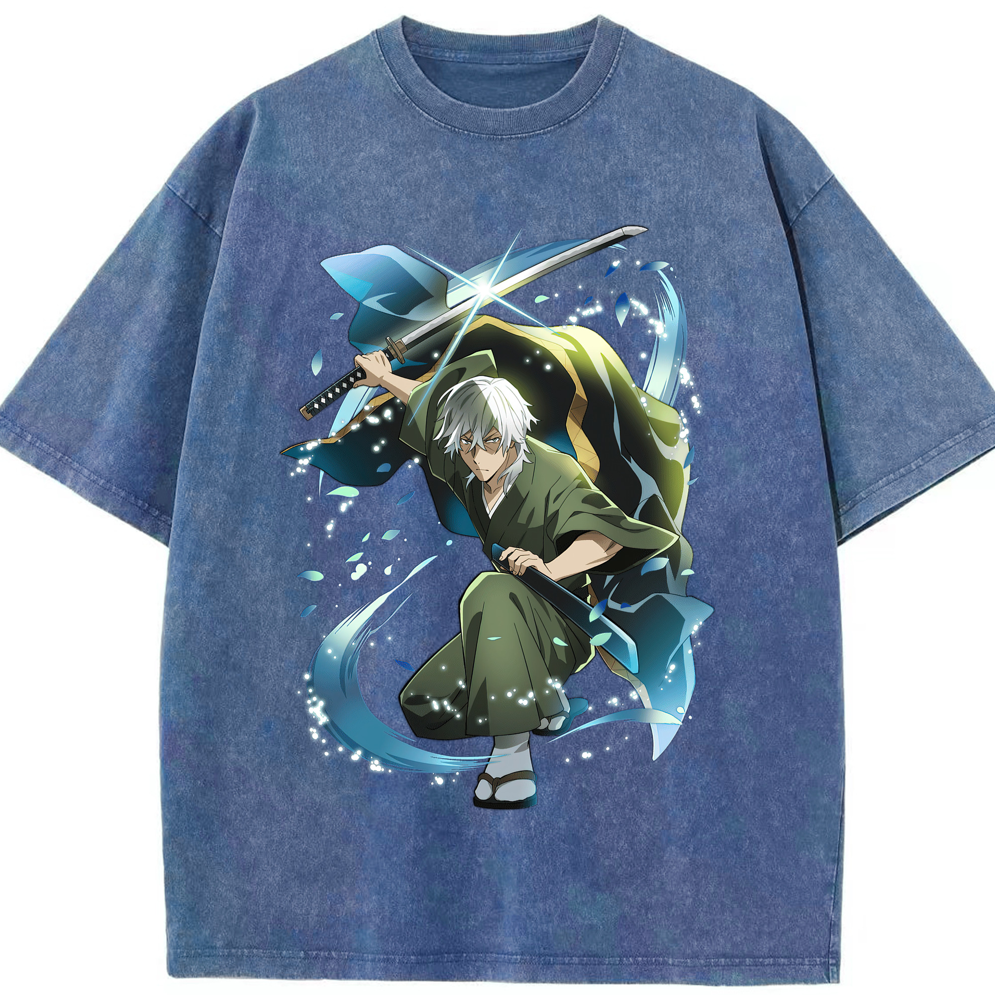（画像用） 文豪ストレイドッグス Bungo Stray Dogs 綿100% ヴィンテージ風 半袖Tシャツ（フロントプリント）