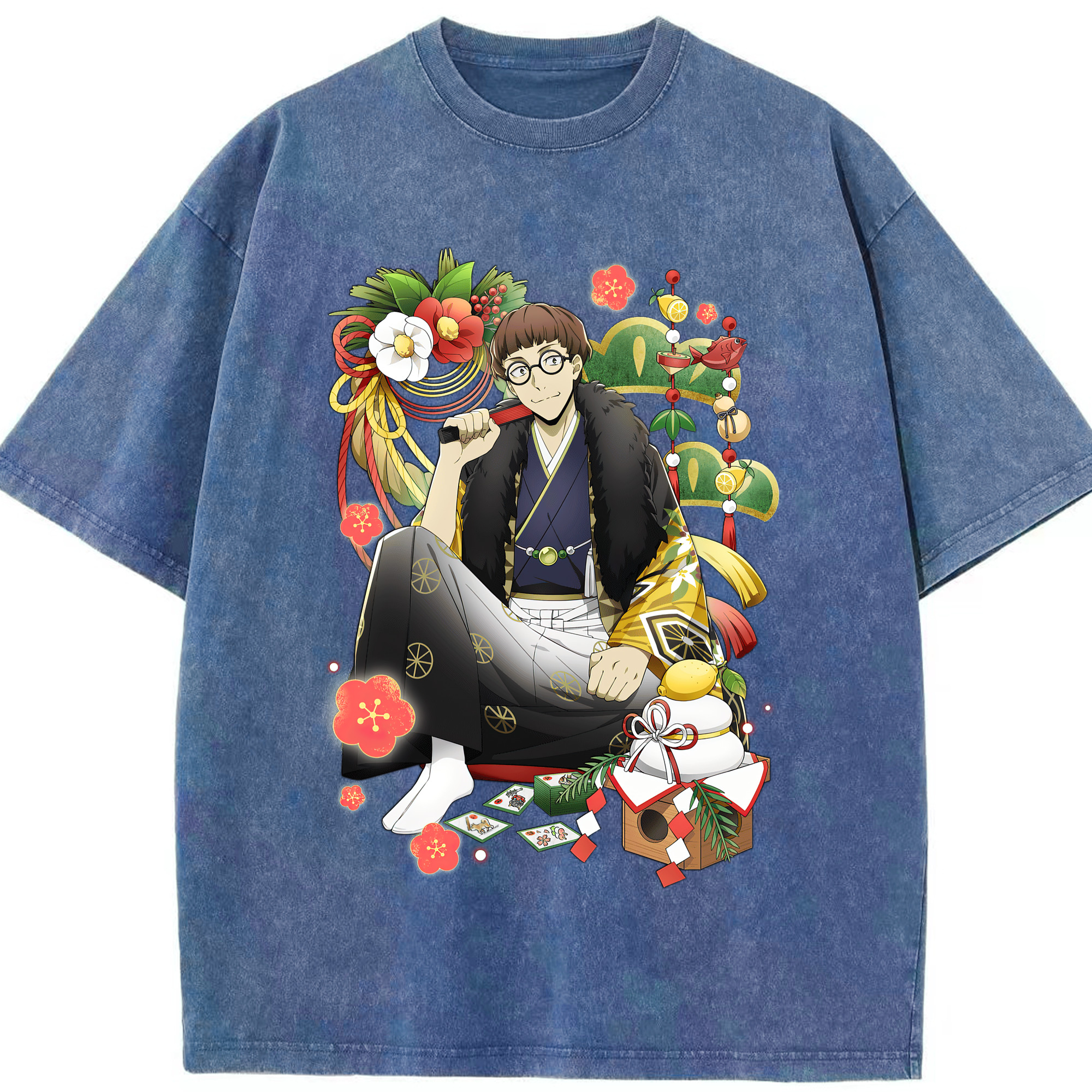 （画像用） 文豪ストレイドッグス Bungo Stray Dogs 綿100% ヴィンテージ風 半袖Tシャツ（フロントプリント）