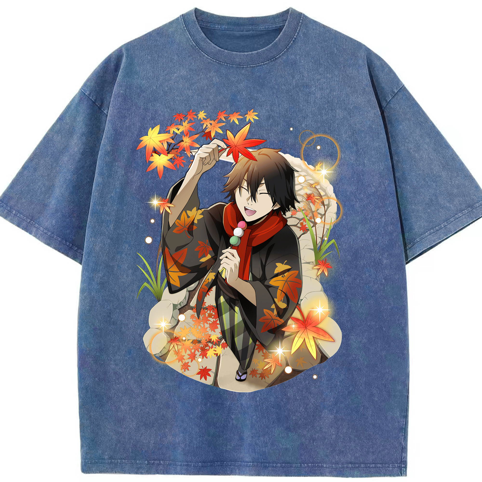 （画像用） 文豪ストレイドッグス Bungo Stray Dogs 綿100% ヴィンテージ風 半袖Tシャツ（フロントプリント）