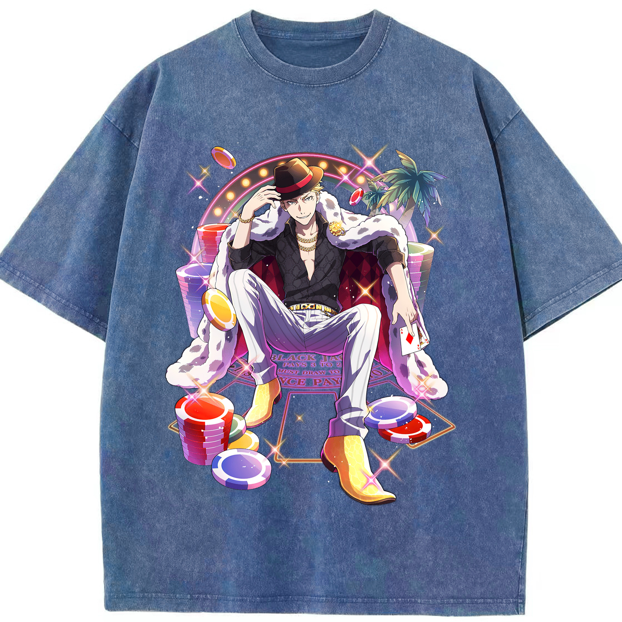（画像用） 文豪ストレイドッグス Bungo Stray Dogs 綿100% ヴィンテージ風 半袖Tシャツ（フロントプリント）