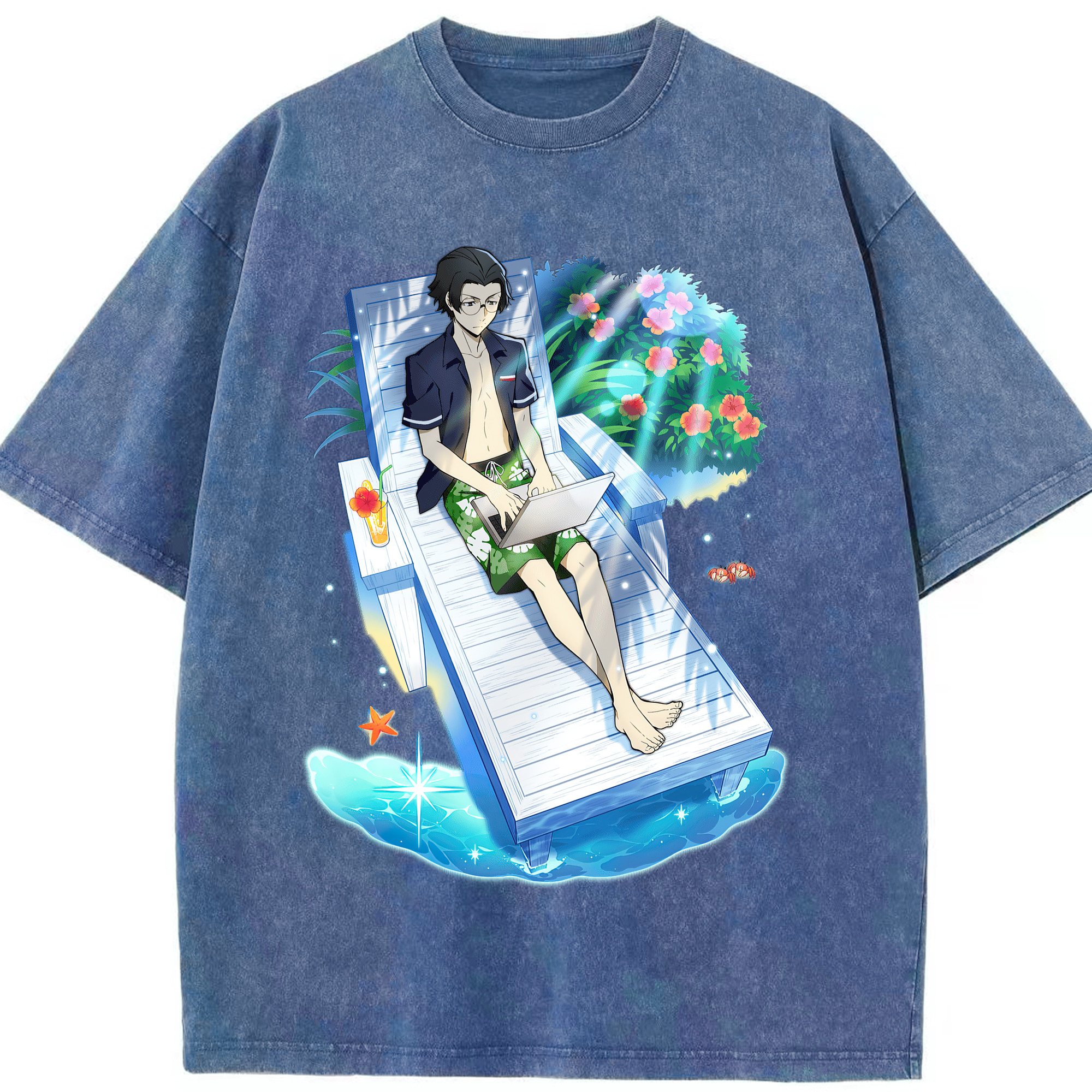 （画像用） 文豪ストレイドッグス Bungo Stray Dogs 綿100% ヴィンテージ風 半袖Tシャツ（フロントプリント）