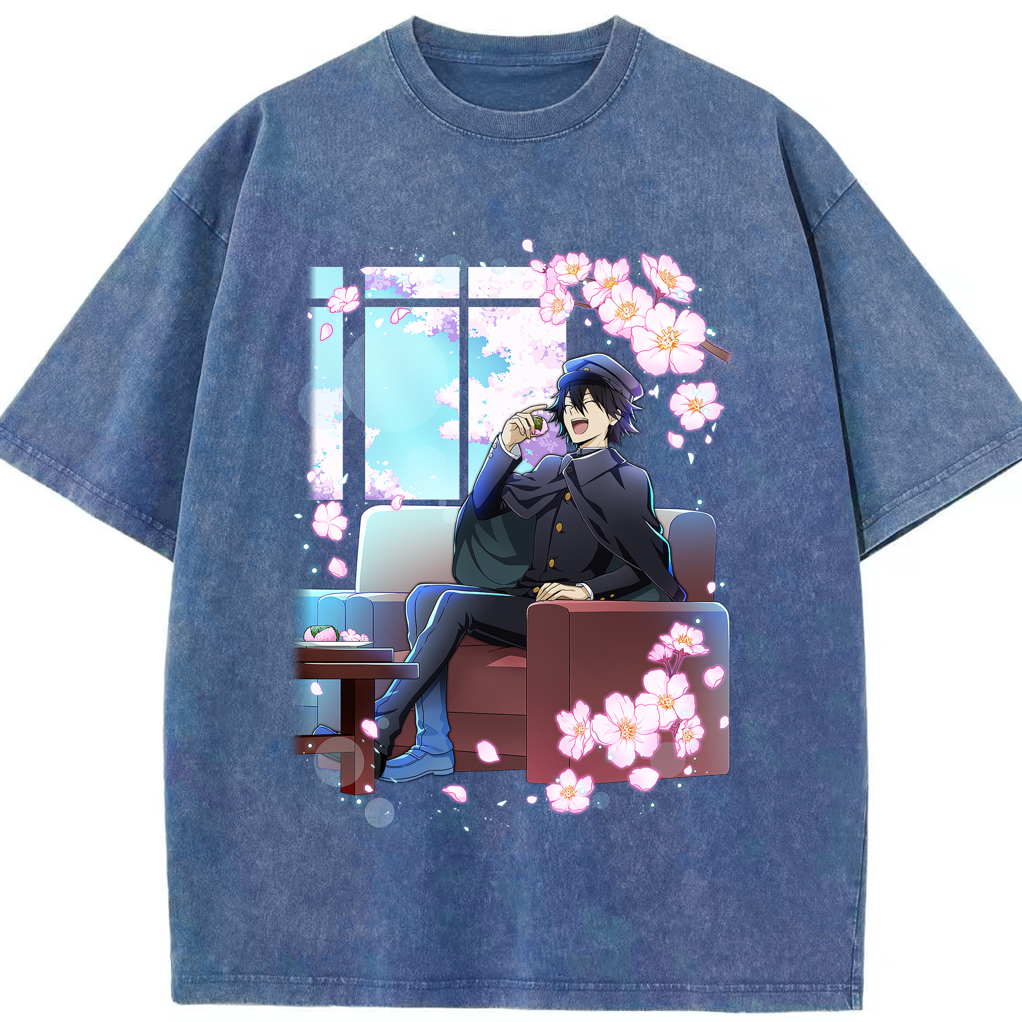 （画像用） 文豪ストレイドッグス Bungo Stray Dogs 綿100% ヴィンテージ風 半袖Tシャツ（フロントプリント）