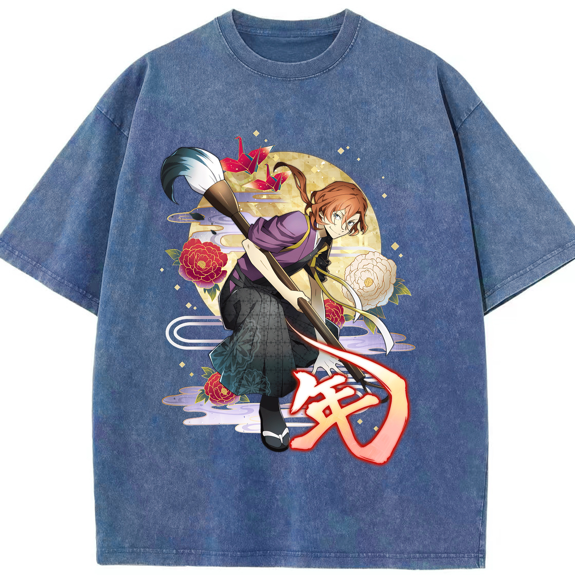（画像用） 文豪ストレイドッグス Bungo Stray Dogs 綿100% ヴィンテージ風 半袖Tシャツ（フロントプリント）