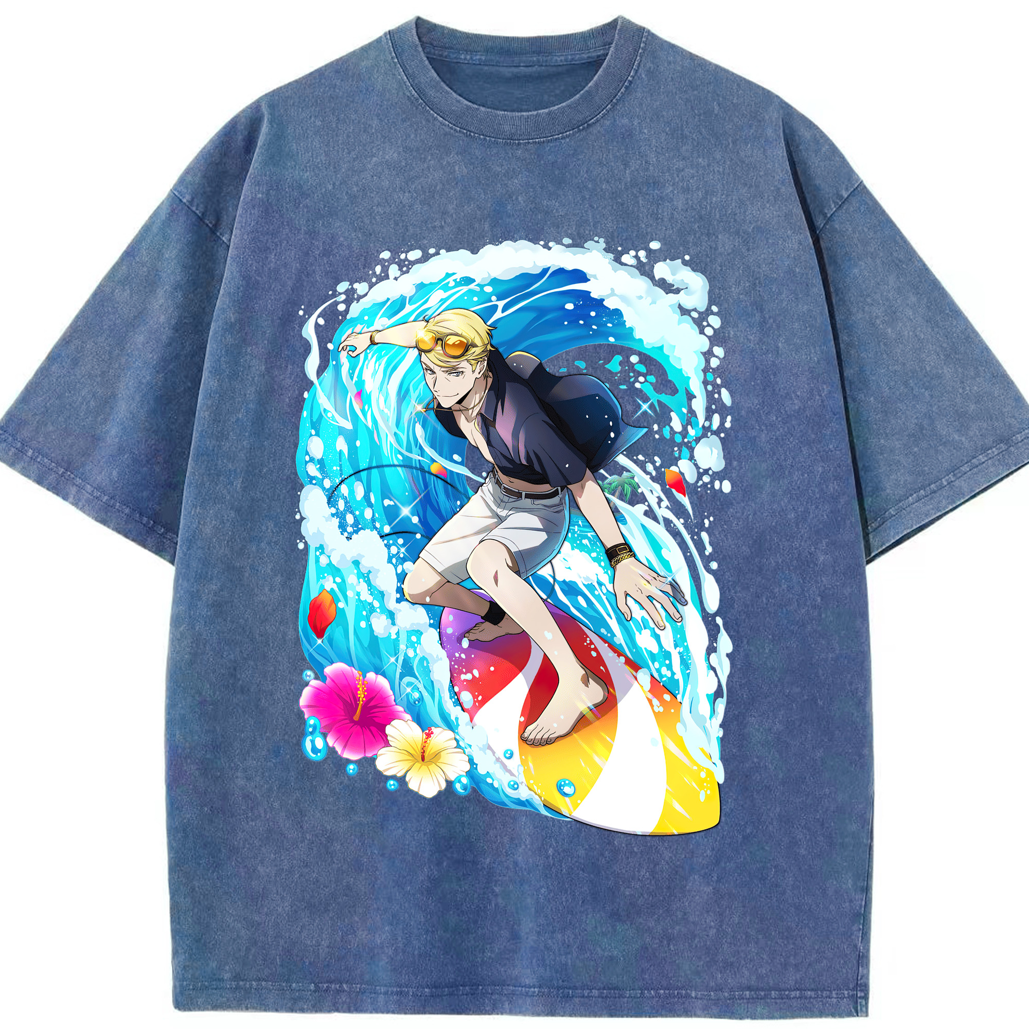 文豪ストレイドッグス Bungo Stray Dogs 綿100% ヴィンテージ風 半袖Tシャツ（フロントプリント）