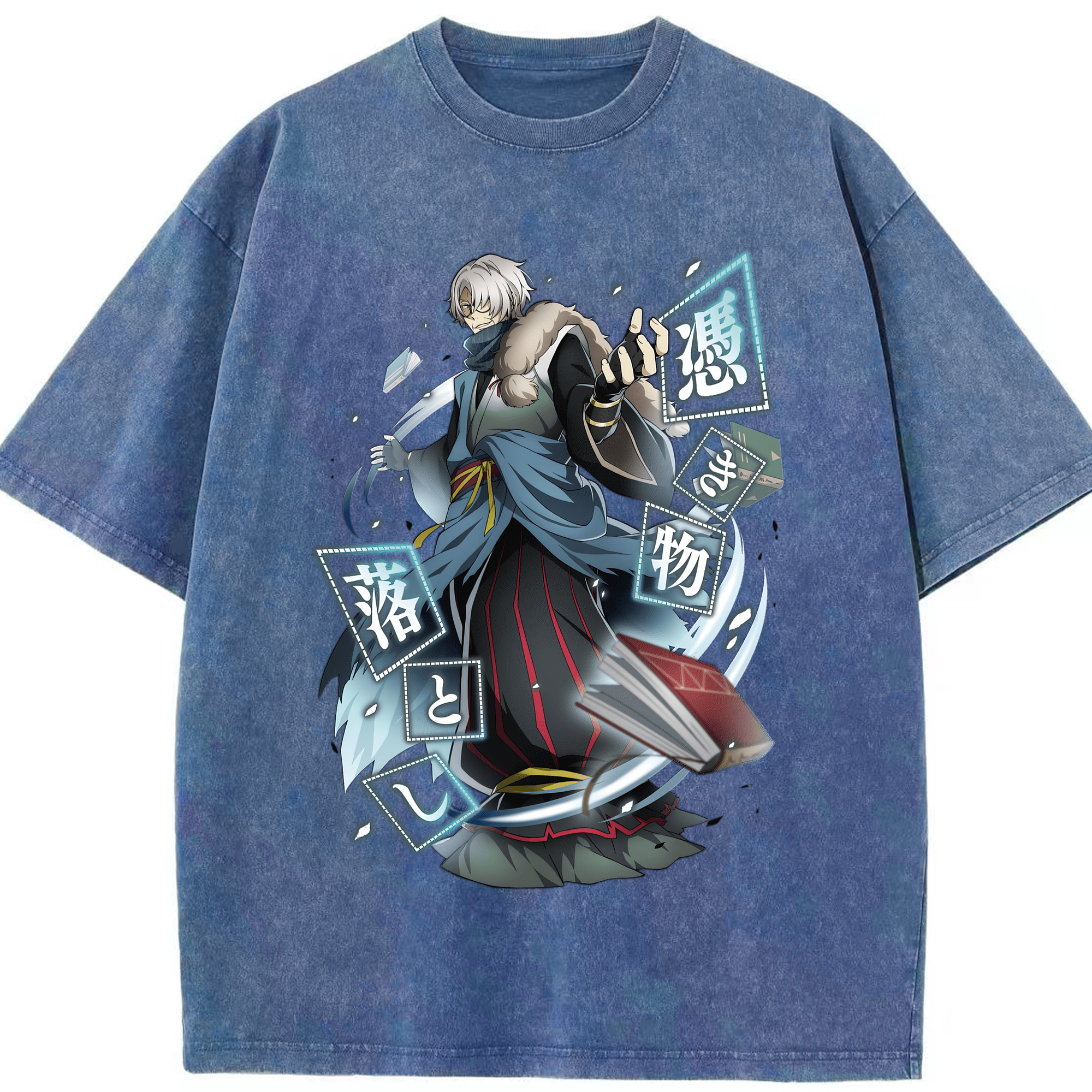 （画像用） 文豪ストレイドッグス Bungo Stray Dogs 綿100% ヴィンテージ風 半袖Tシャツ（フロントプリント）