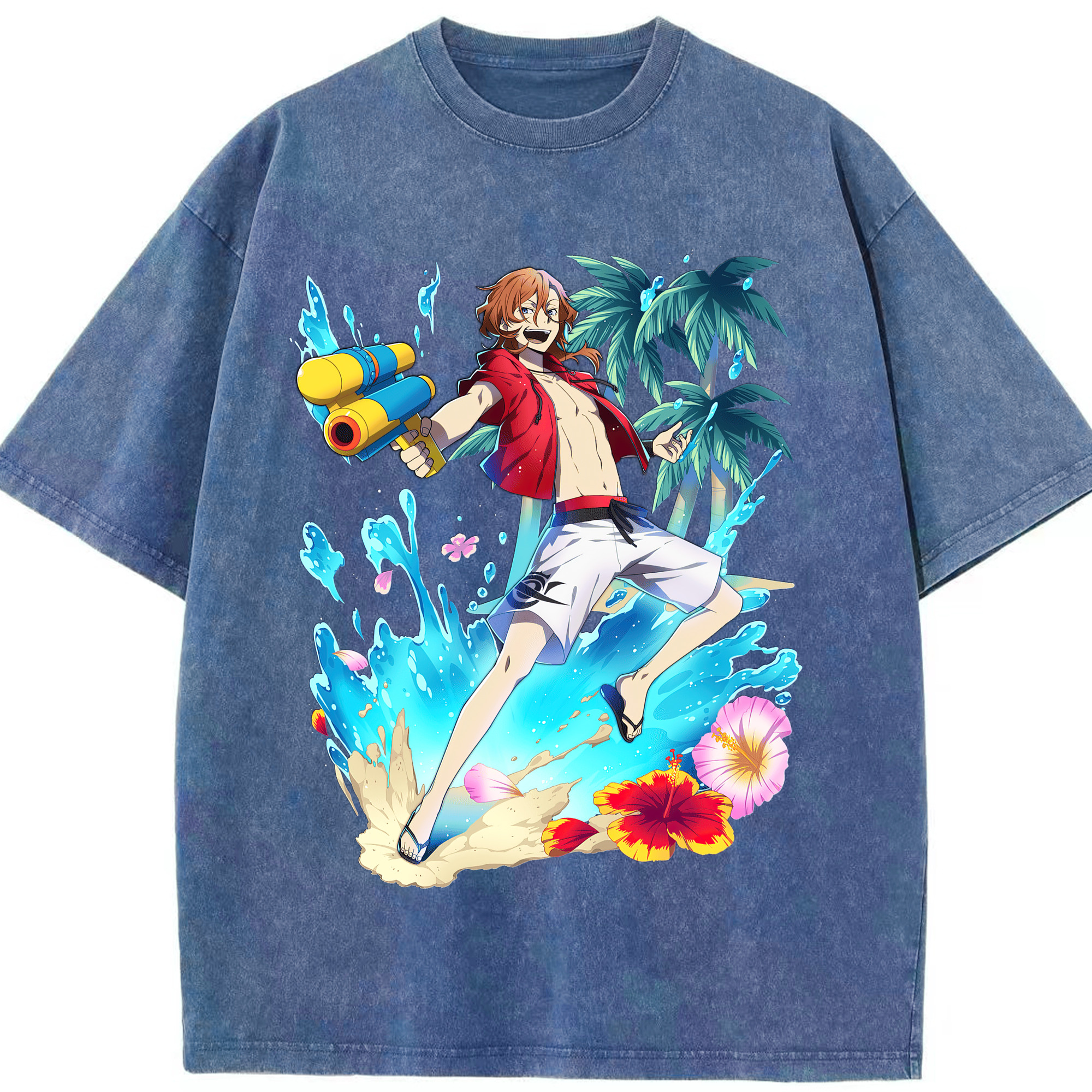 （画像用） 文豪ストレイドッグス Bungo Stray Dogs 綿100% ヴィンテージ風 半袖Tシャツ（フロントプリント）
