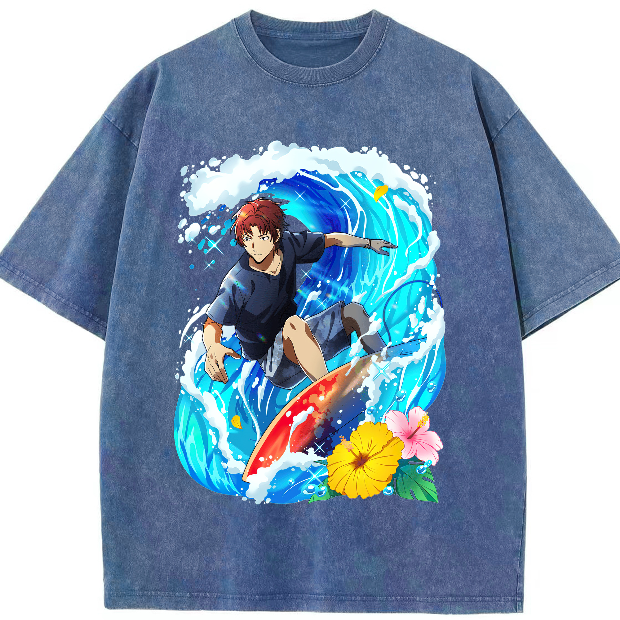 （画像用） 文豪ストレイドッグス Bungo Stray Dogs 綿100% ヴィンテージ風 半袖Tシャツ（フロントプリント）