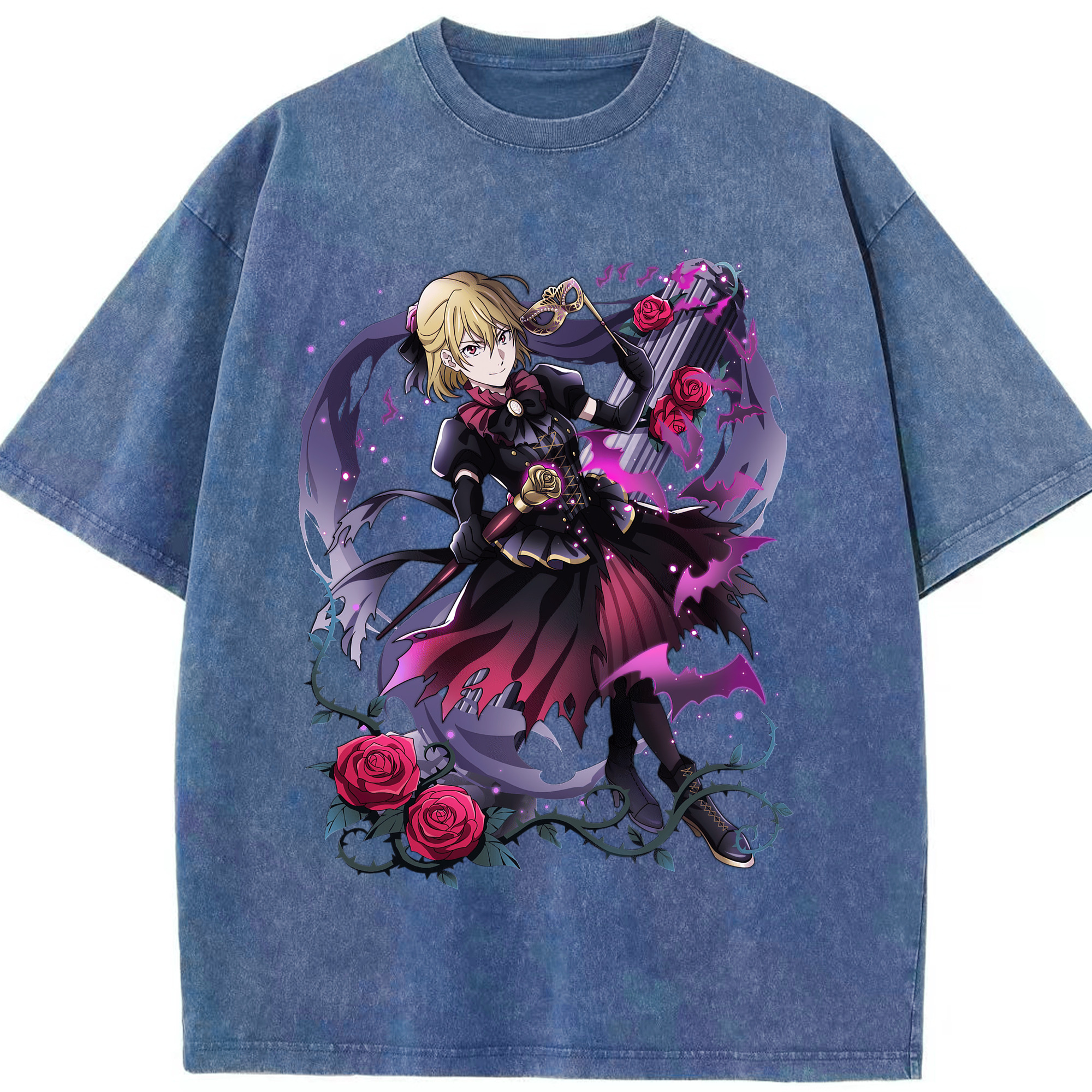 （画像用） 文豪ストレイドッグス Bungo Stray Dogs 綿100% ヴィンテージ風 半袖Tシャツ（フロントプリント）