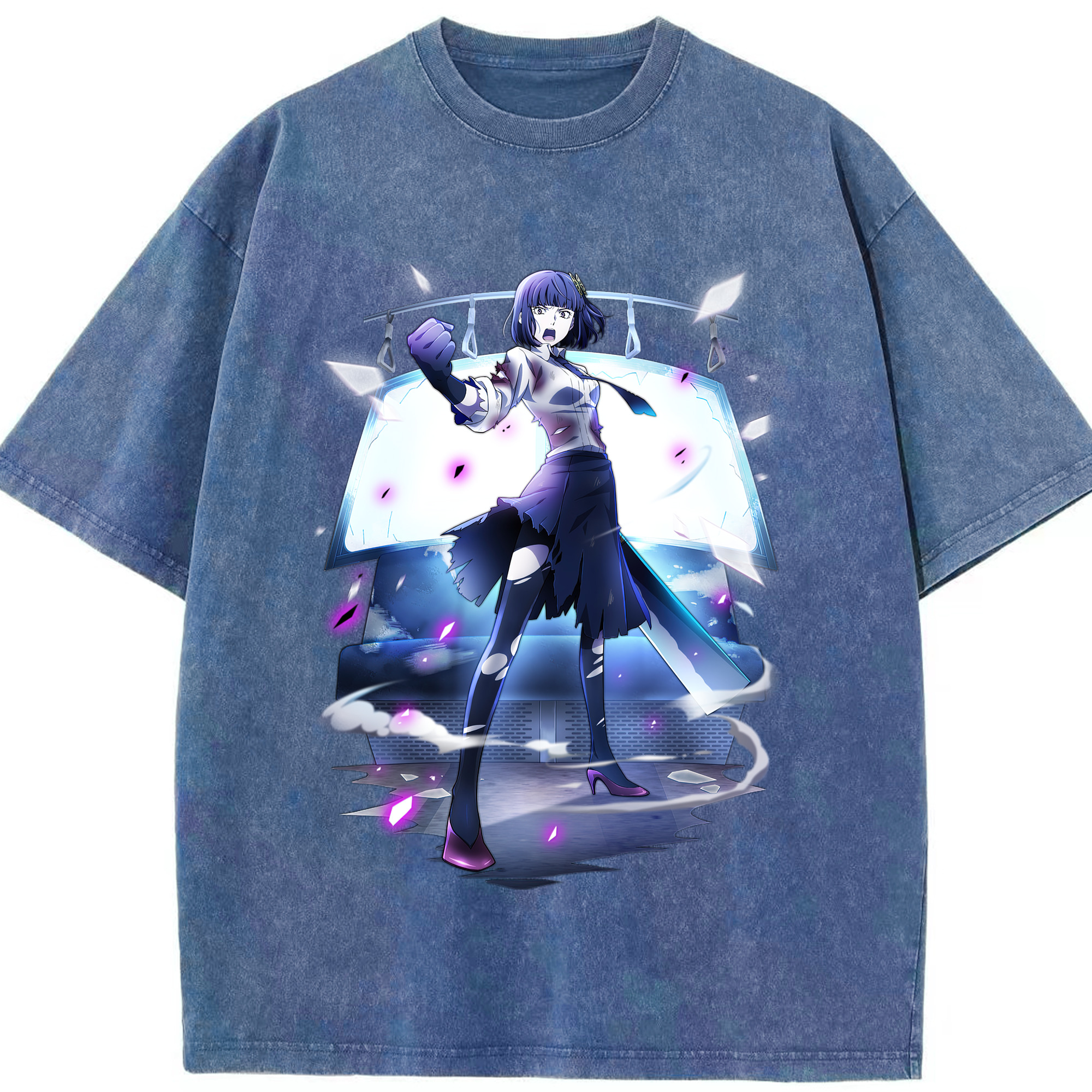 （画像用） 文豪ストレイドッグス Bungo Stray Dogs 綿100% ヴィンテージ風 半袖Tシャツ（フロントプリント）