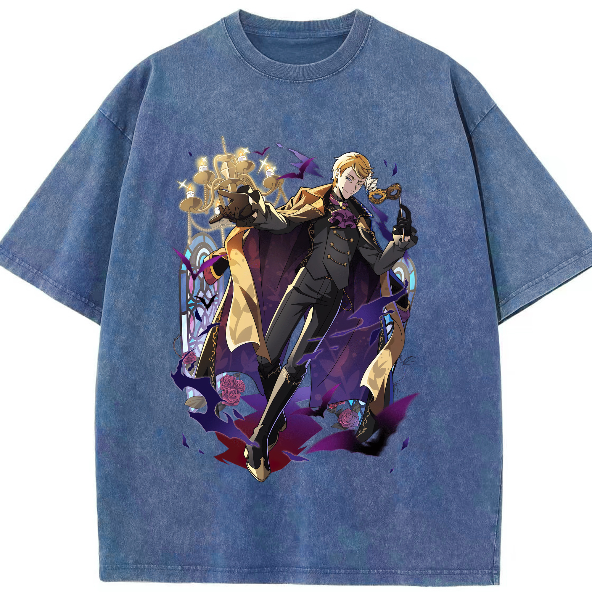 （画像用） 文豪ストレイドッグス Bungo Stray Dogs 綿100% ヴィンテージ風 半袖Tシャツ（フロントプリント）