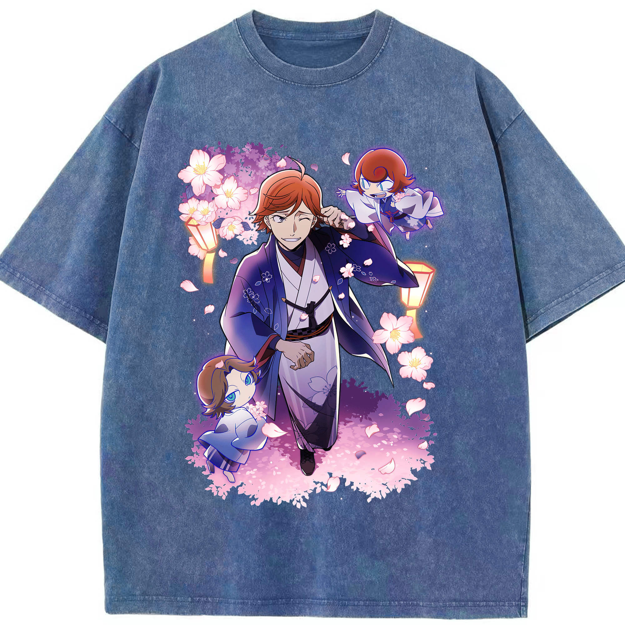 （画像用） 文豪ストレイドッグス Bungo Stray Dogs 綿100% ヴィンテージ風 半袖Tシャツ（フロントプリント）