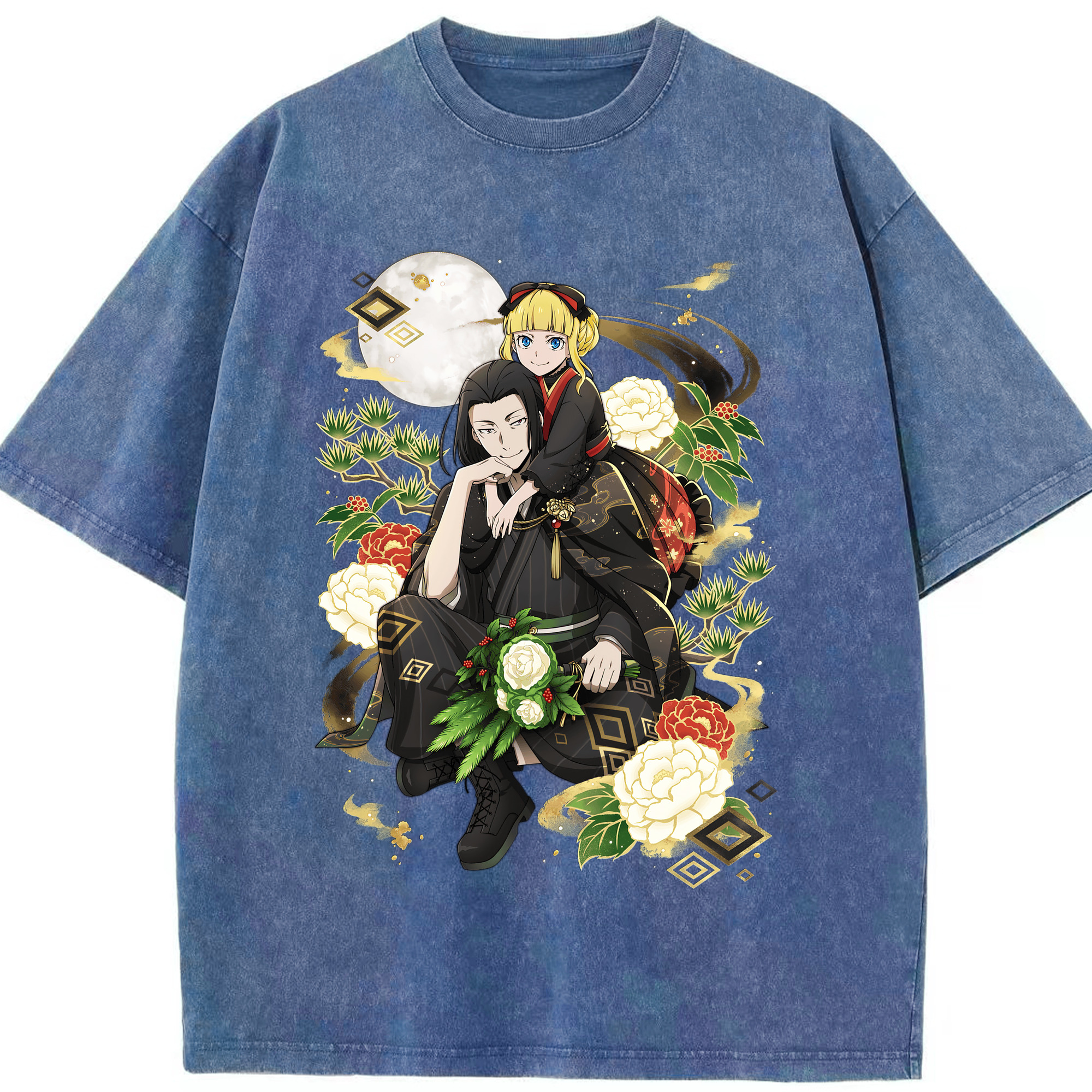 （画像用） 文豪ストレイドッグス Bungo Stray Dogs 綿100% ヴィンテージ風 半袖Tシャツ（フロントプリント）