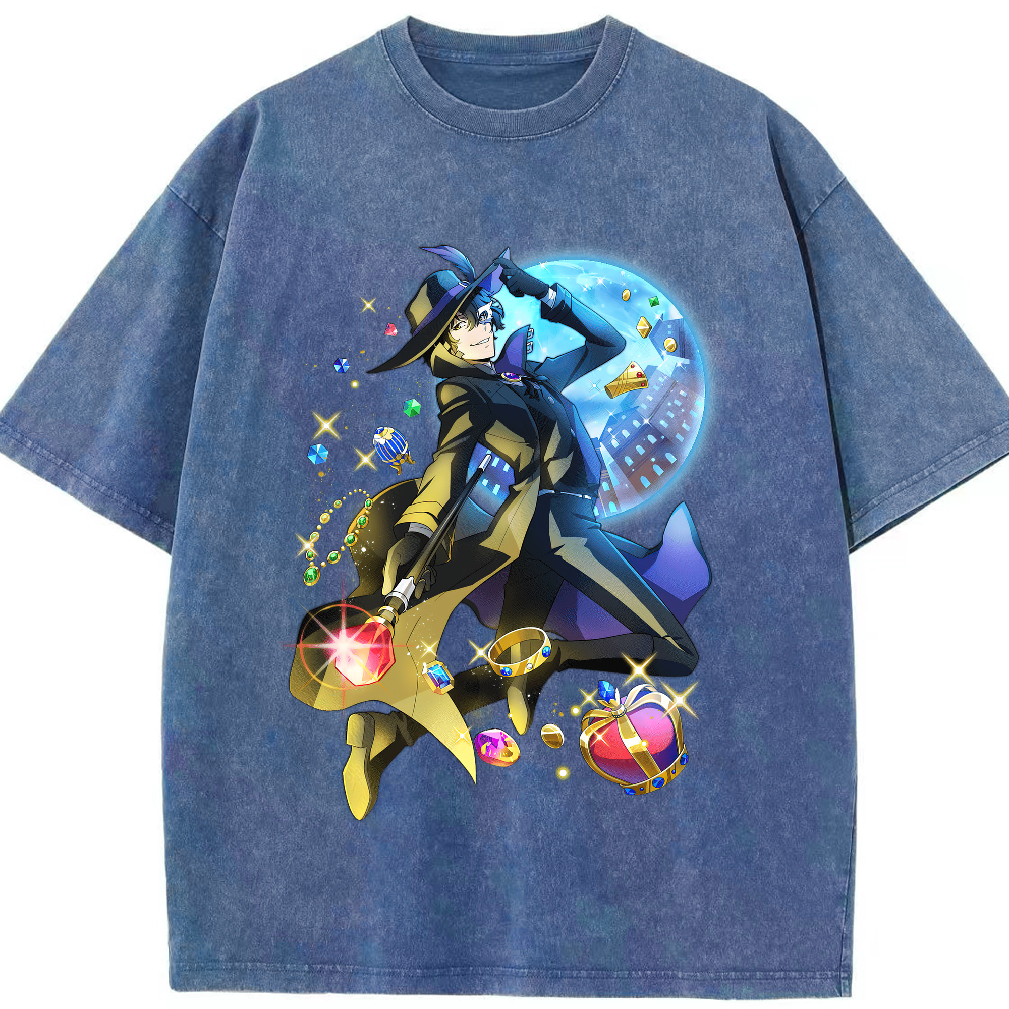 （画像用） 文豪ストレイドッグス Bungo Stray Dogs 綿100% ヴィンテージ風 半袖Tシャツ（フロントプリント）