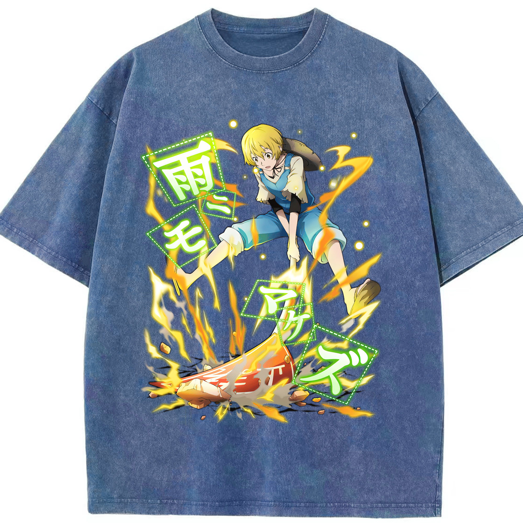 （画像用） 文豪ストレイドッグス Bungo Stray Dogs 綿100% ヴィンテージ風 半袖Tシャツ（フロントプリント）
