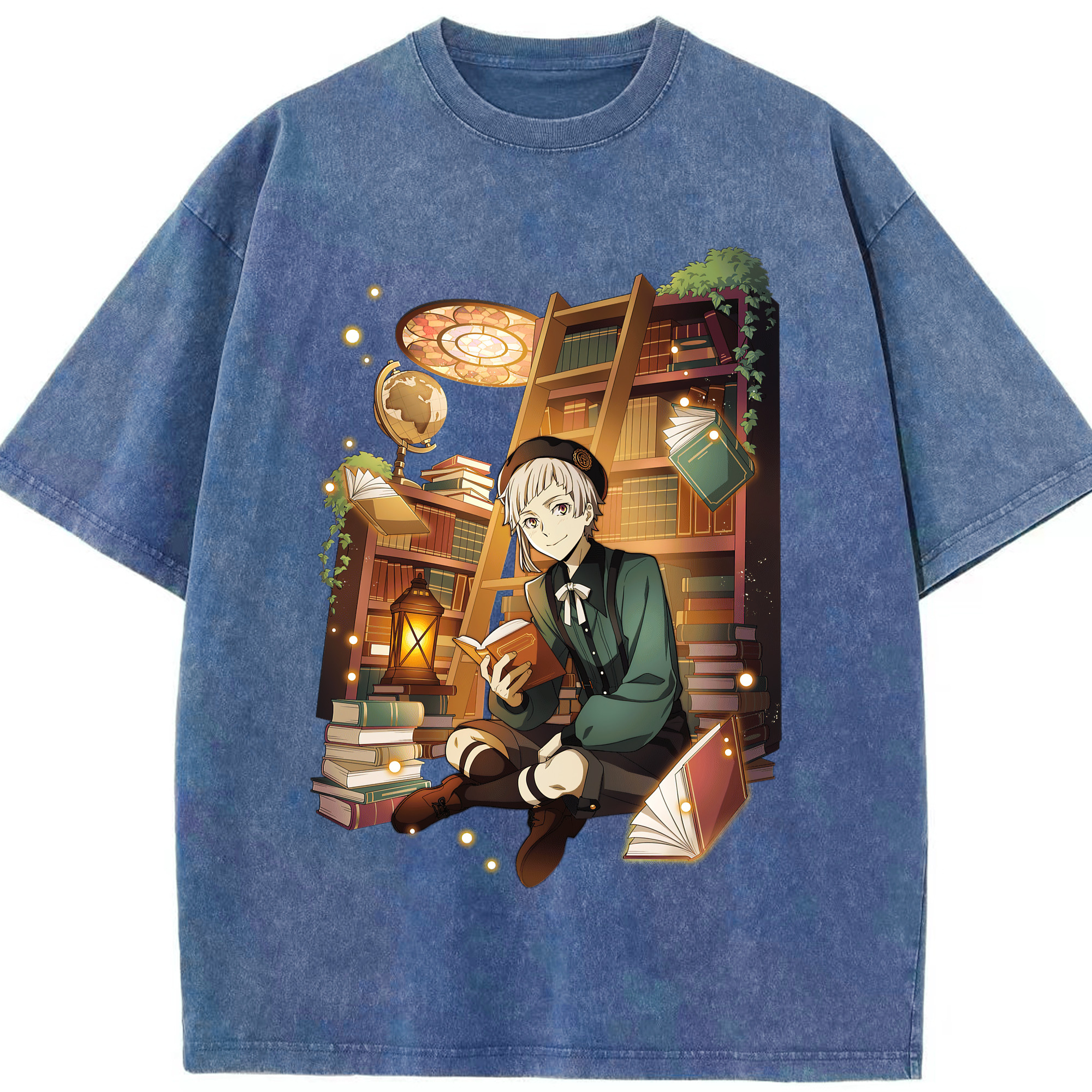 （画像用） 文豪ストレイドッグス Bungo Stray Dogs 綿100% ヴィンテージ風 半袖Tシャツ（フロントプリント）