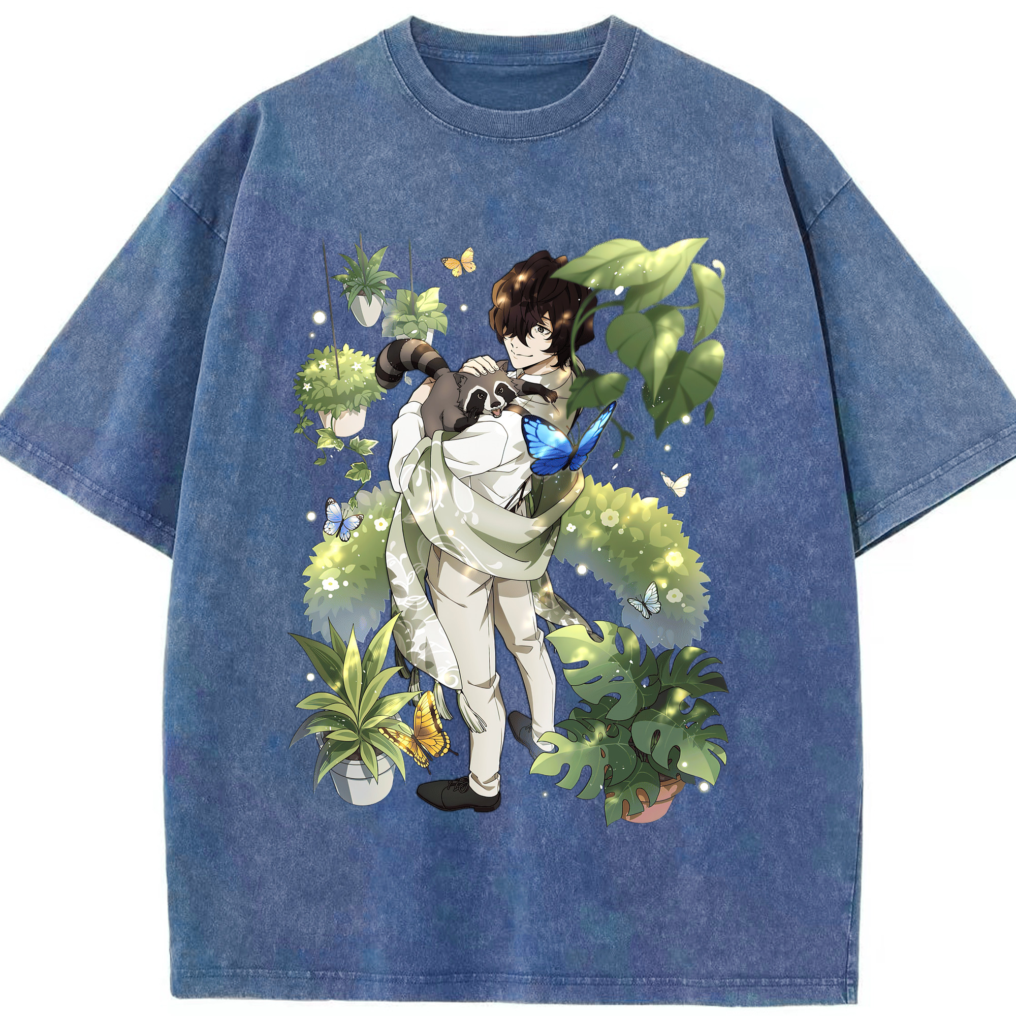 （画像用） 文豪ストレイドッグス Bungo Stray Dogs 綿100% ヴィンテージ風 半袖Tシャツ（フロントプリント）