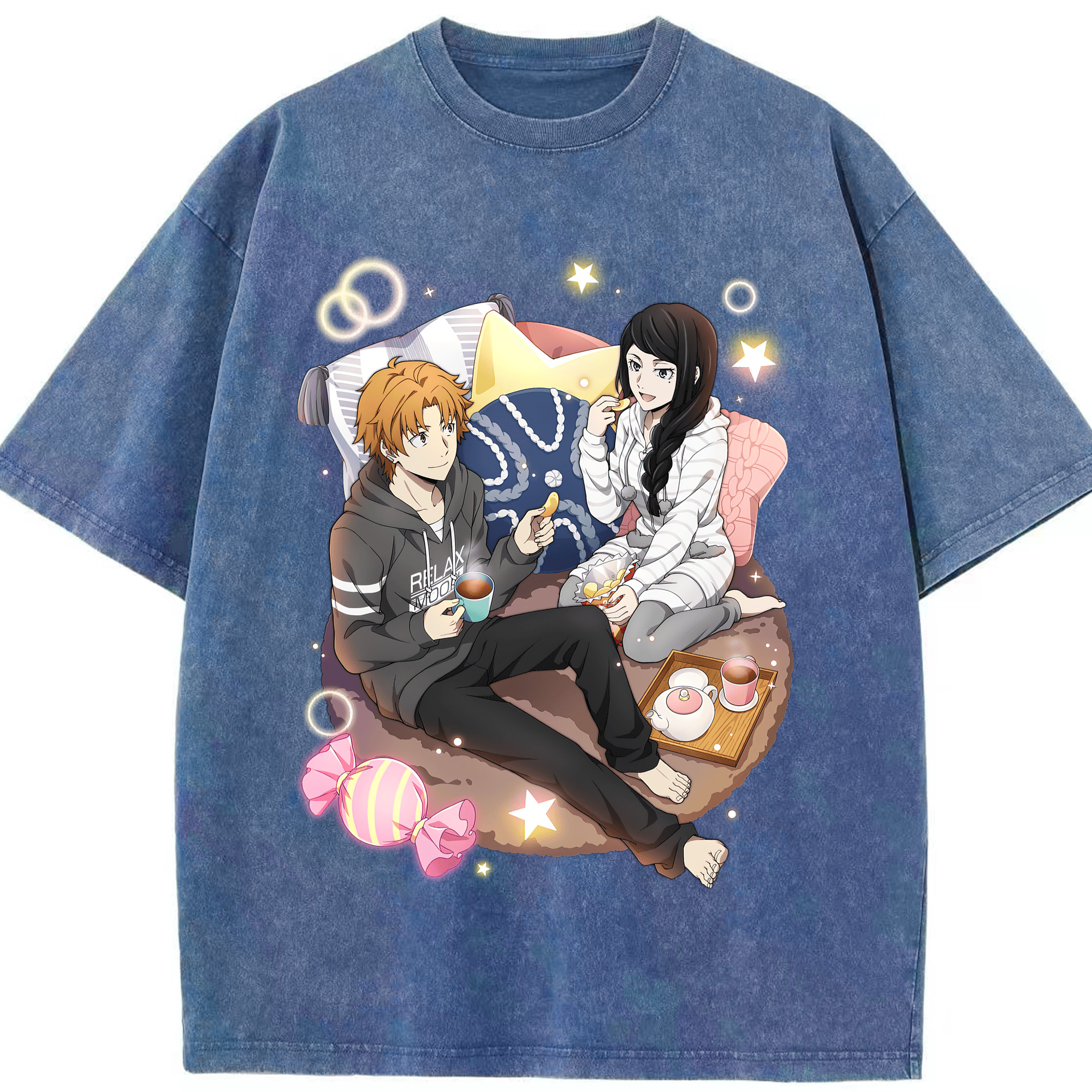（画像用） 文豪ストレイドッグス Bungo Stray Dogs 綿100% ヴィンテージ風 半袖Tシャツ（フロントプリント）