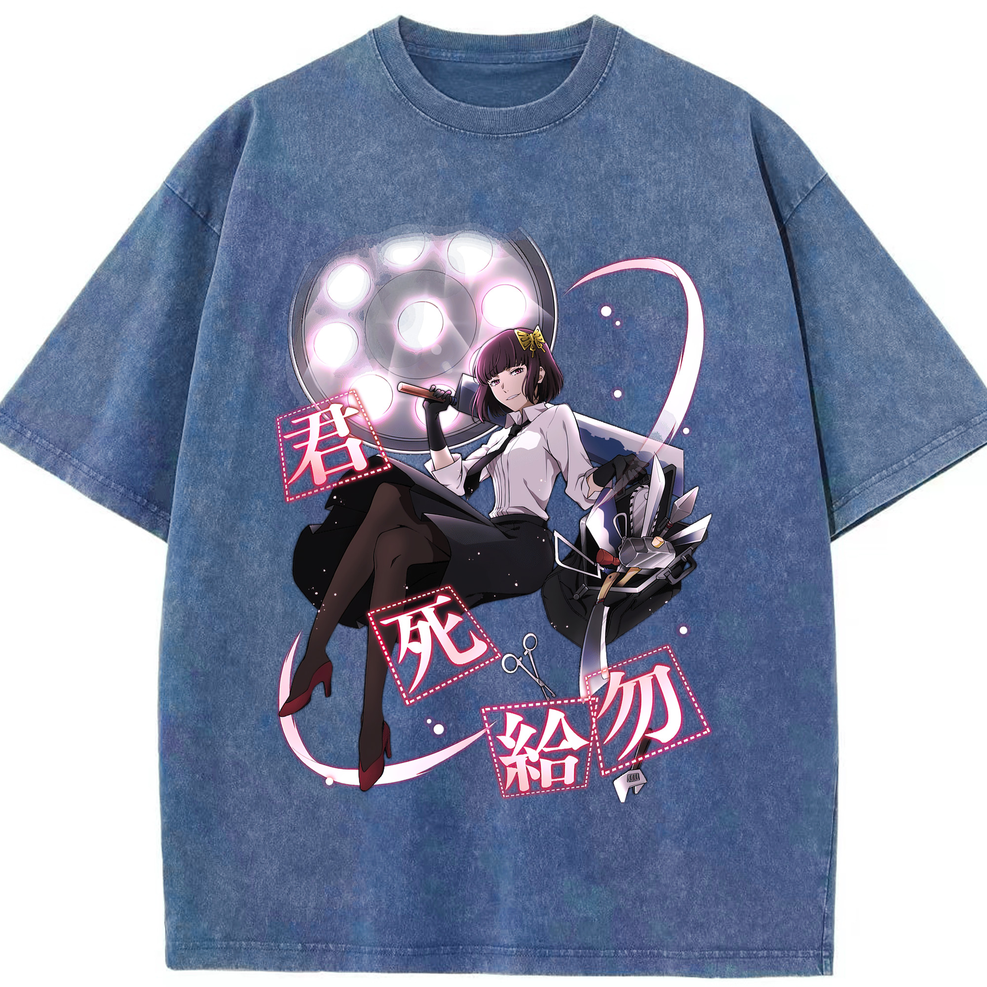 （画像用） 文豪ストレイドッグス Bungo Stray Dogs 綿100% ヴィンテージ風 半袖Tシャツ（フロントプリント）