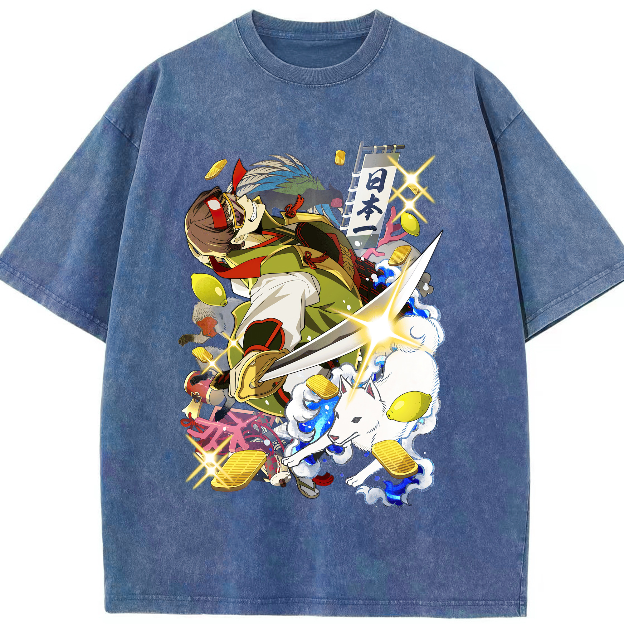 （画像用） 文豪ストレイドッグス Bungo Stray Dogs 綿100% ヴィンテージ風 半袖Tシャツ（フロントプリント）