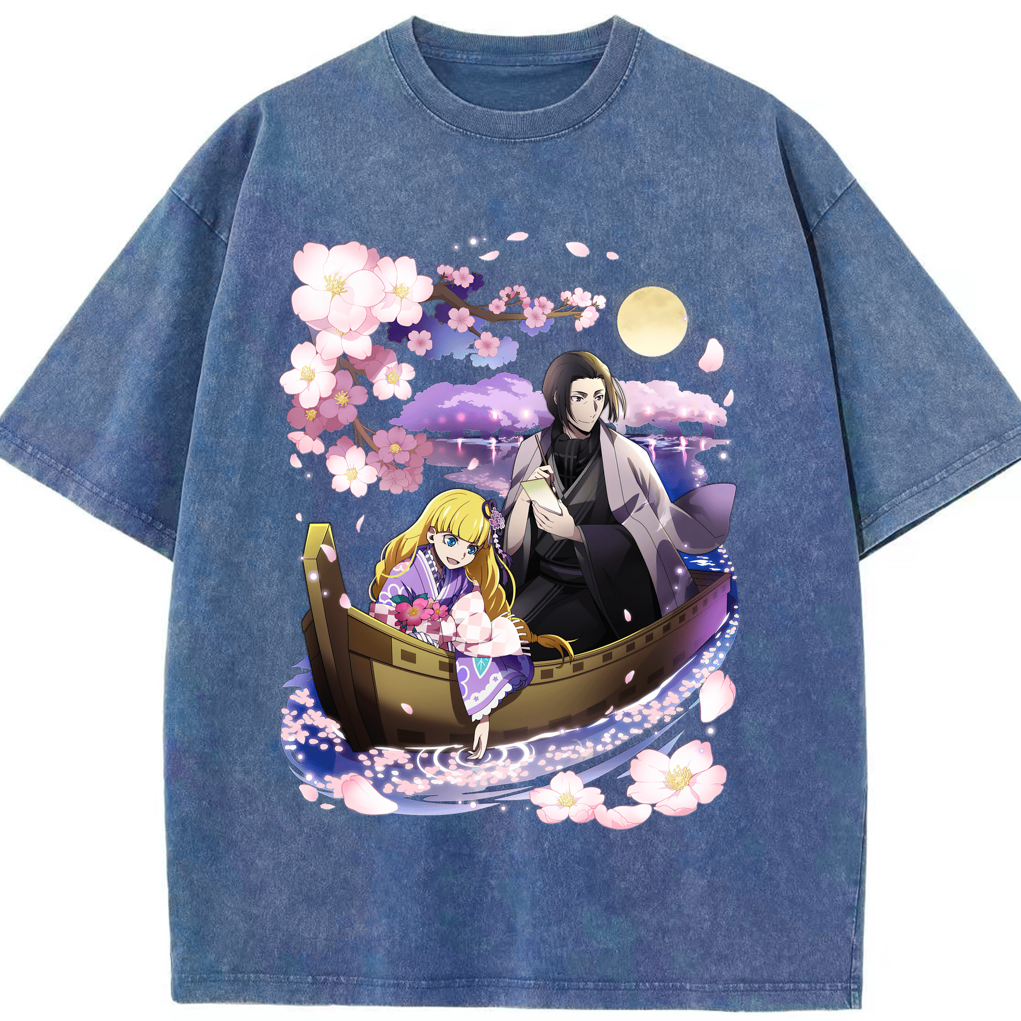 （画像用） 文豪ストレイドッグス Bungo Stray Dogs 綿100% ヴィンテージ風 半袖Tシャツ（フロントプリント）