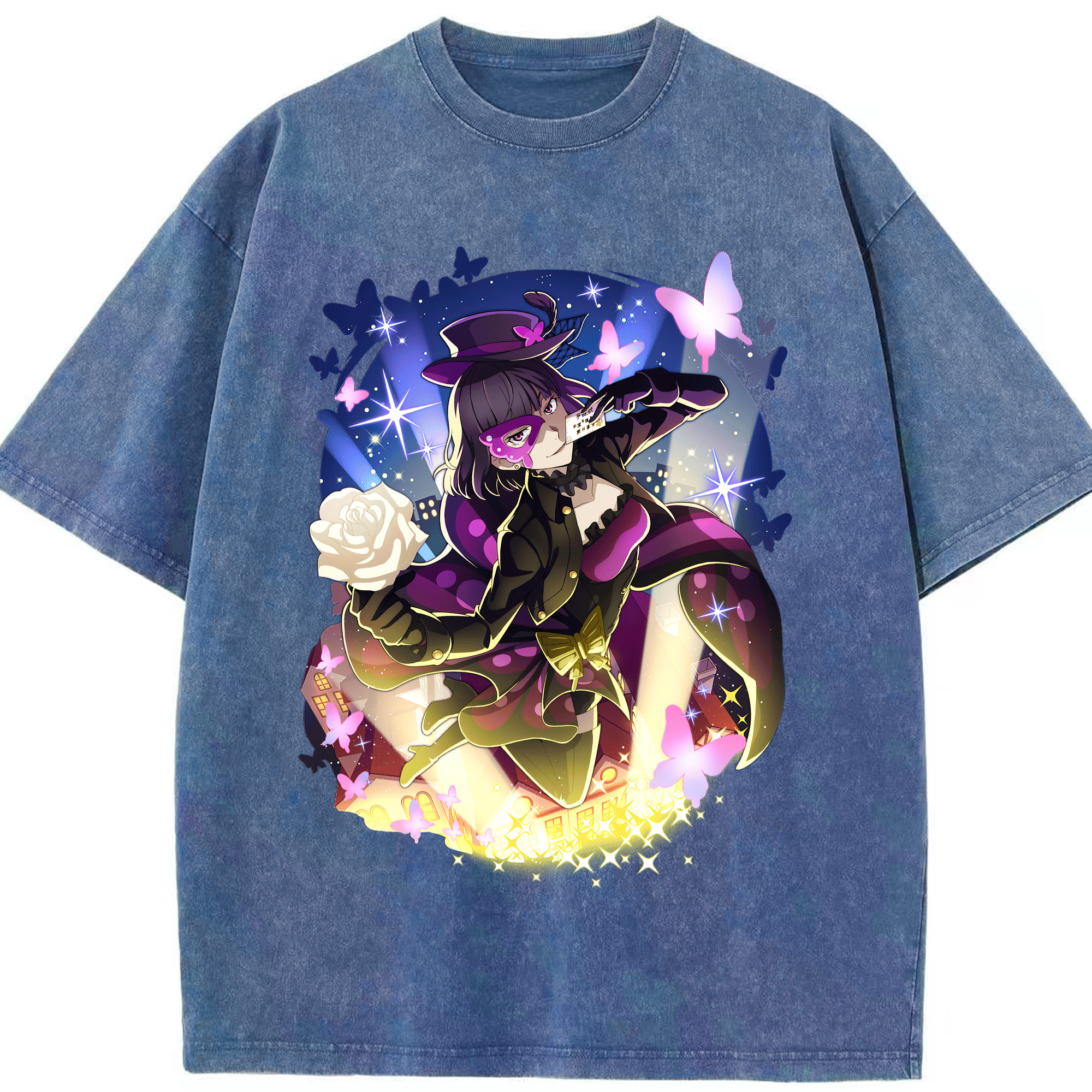 文豪ストレイドッグス Bungo Stray Dogs 綿100% ヴィンテージ風 半袖Tシャツ（フロントプリント）