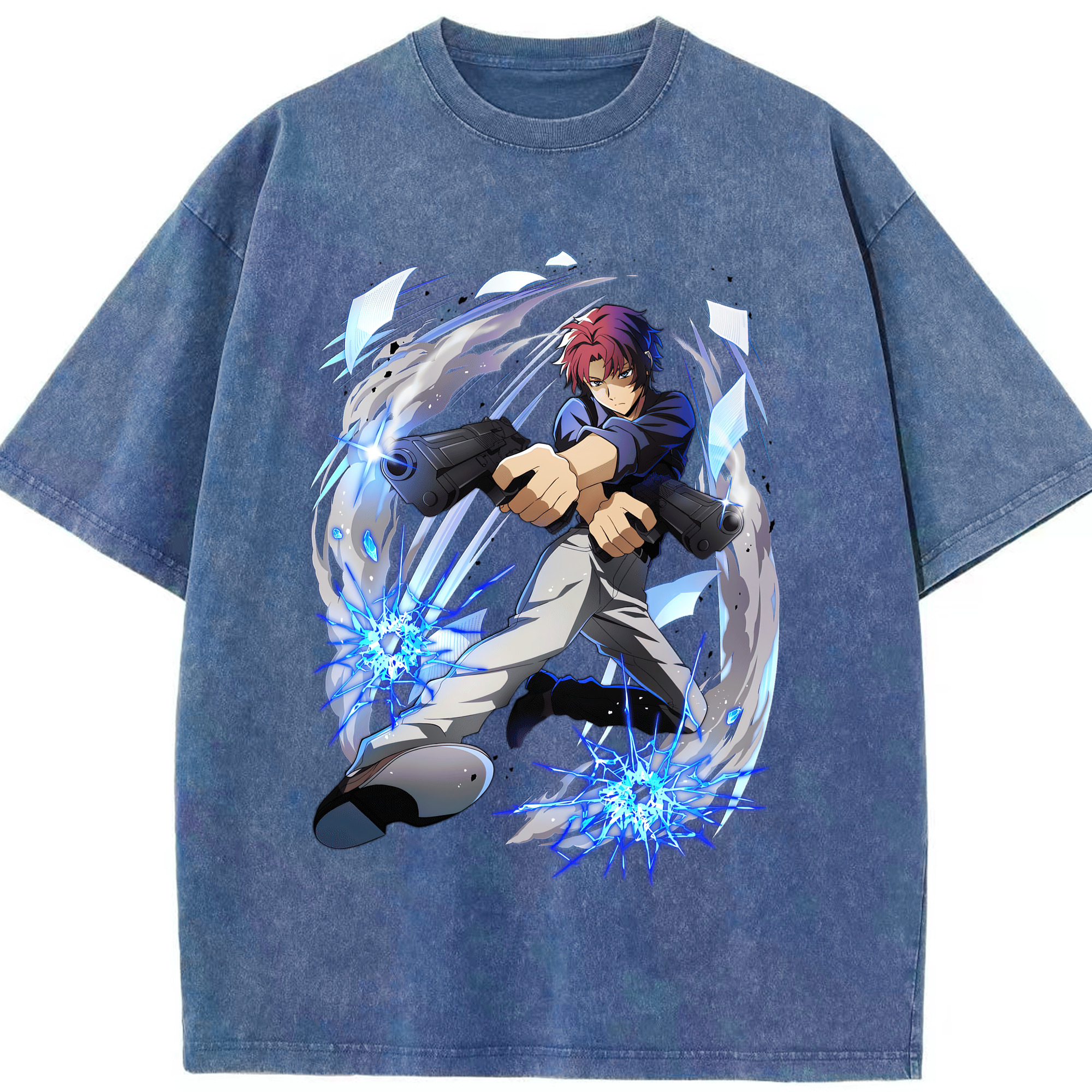 （画像用） 文豪ストレイドッグス Bungo Stray Dogs 綿100% ヴィンテージ風 半袖Tシャツ（フロントプリント）