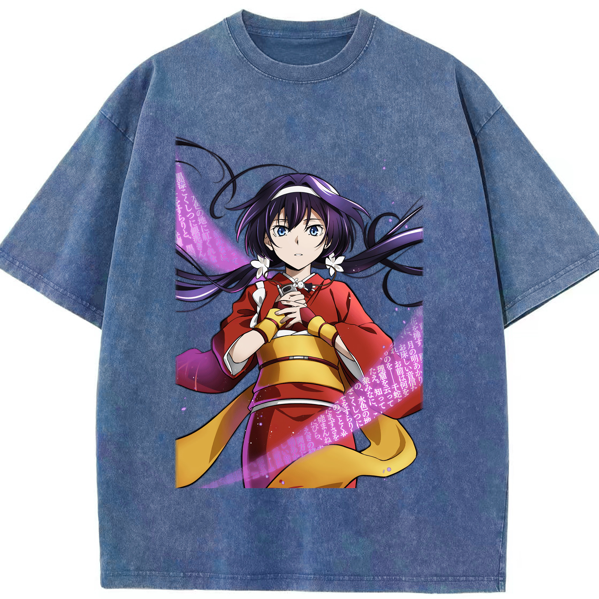 （画像用） 文豪ストレイドッグス Bungo Stray Dogs 綿100% ヴィンテージ風 半袖Tシャツ（フロントプリント）