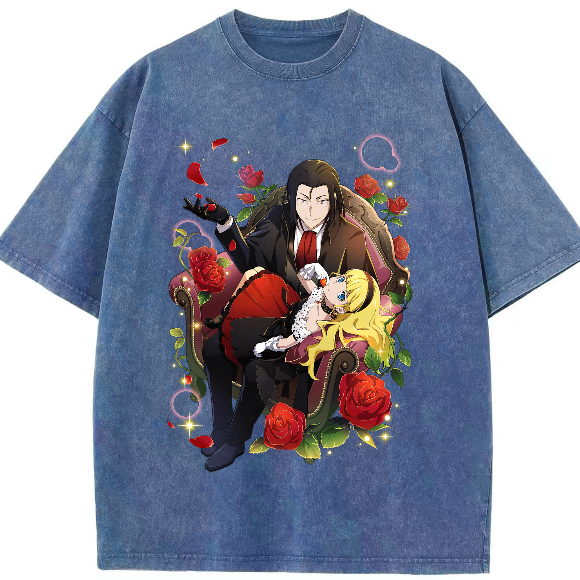 （画像用） 文豪ストレイドッグス Bungo Stray Dogs 綿100% ヴィンテージ風 半袖Tシャツ（フロントプリント）