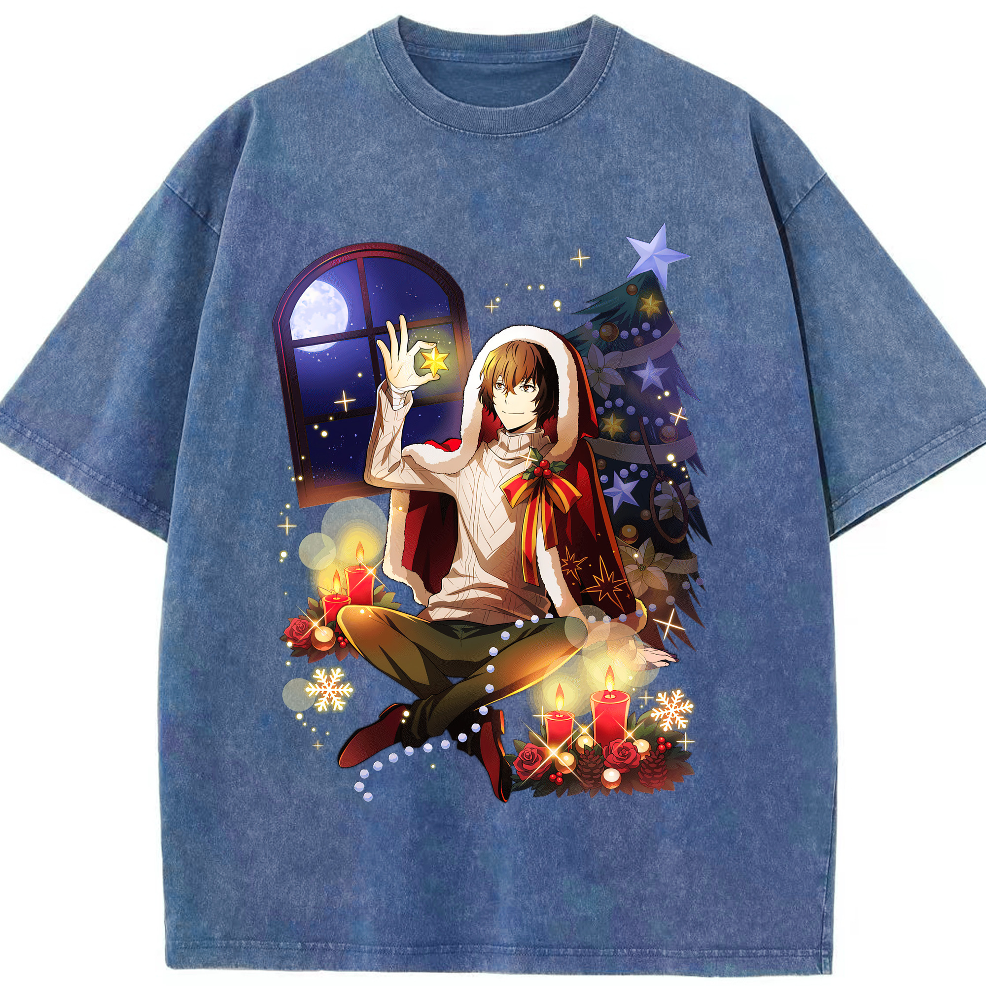 （画像用） 文豪ストレイドッグス Bungo Stray Dogs 綿100% ヴィンテージ風 半袖Tシャツ（フロントプリント）