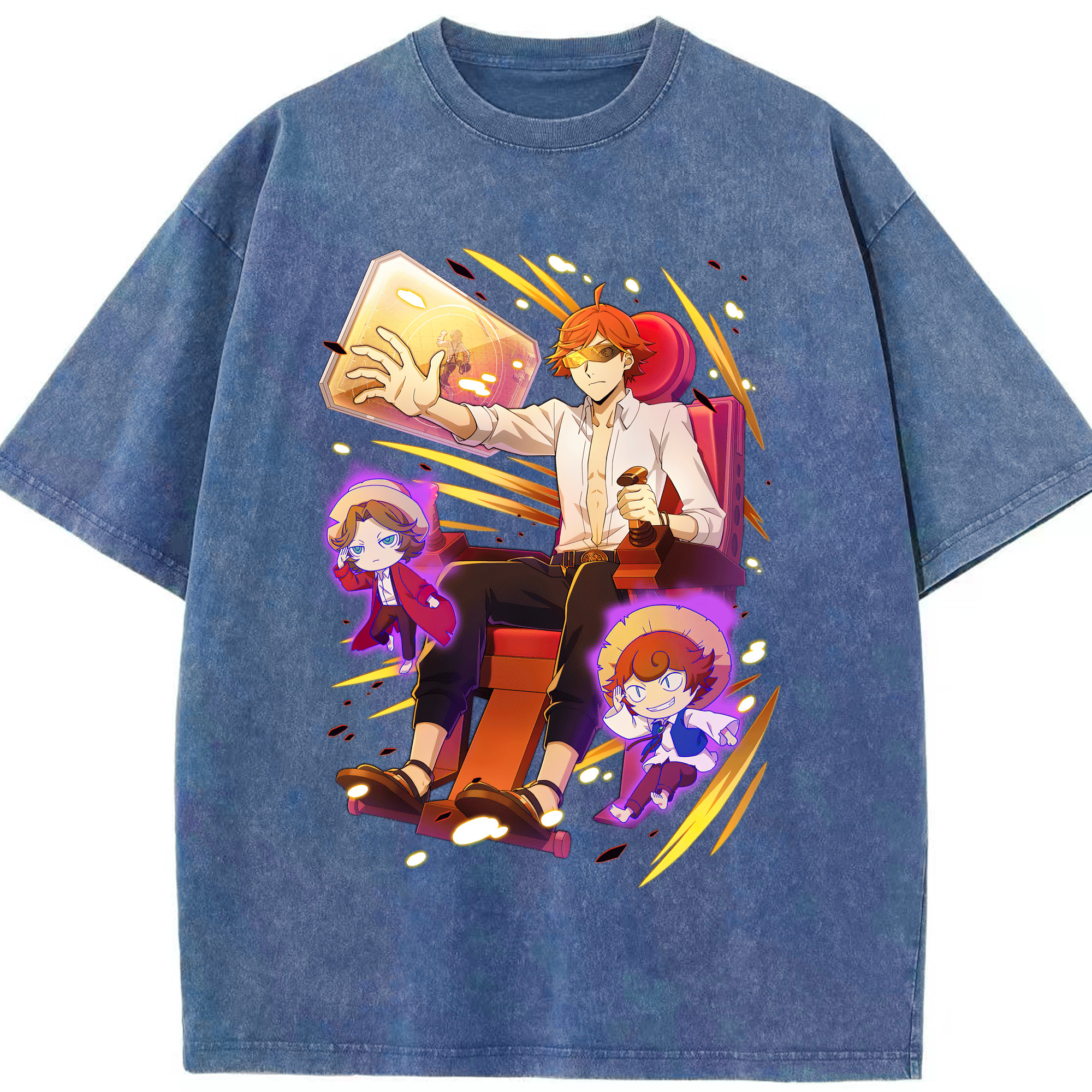 （画像用） 文豪ストレイドッグス Bungo Stray Dogs 綿100% ヴィンテージ風 半袖Tシャツ（フロントプリント）