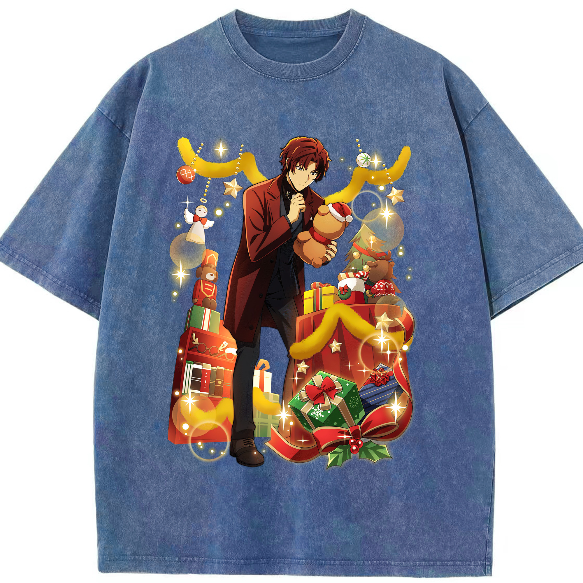 （画像用） 文豪ストレイドッグス Bungo Stray Dogs 綿100% ヴィンテージ風 半袖Tシャツ（フロントプリント）