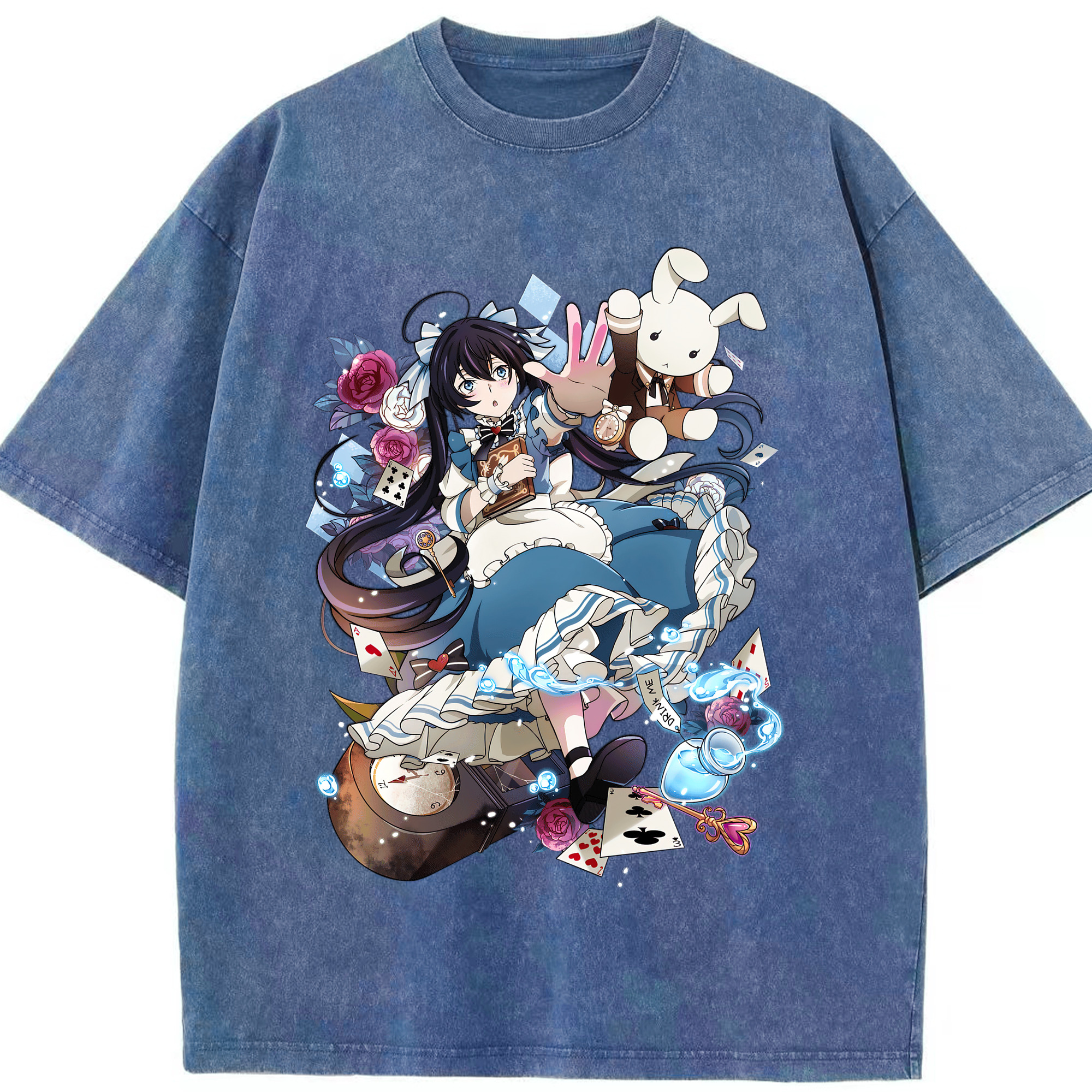 （画像用） 文豪ストレイドッグス Bungo Stray Dogs 綿100% ヴィンテージ風 半袖Tシャツ（フロントプリント）