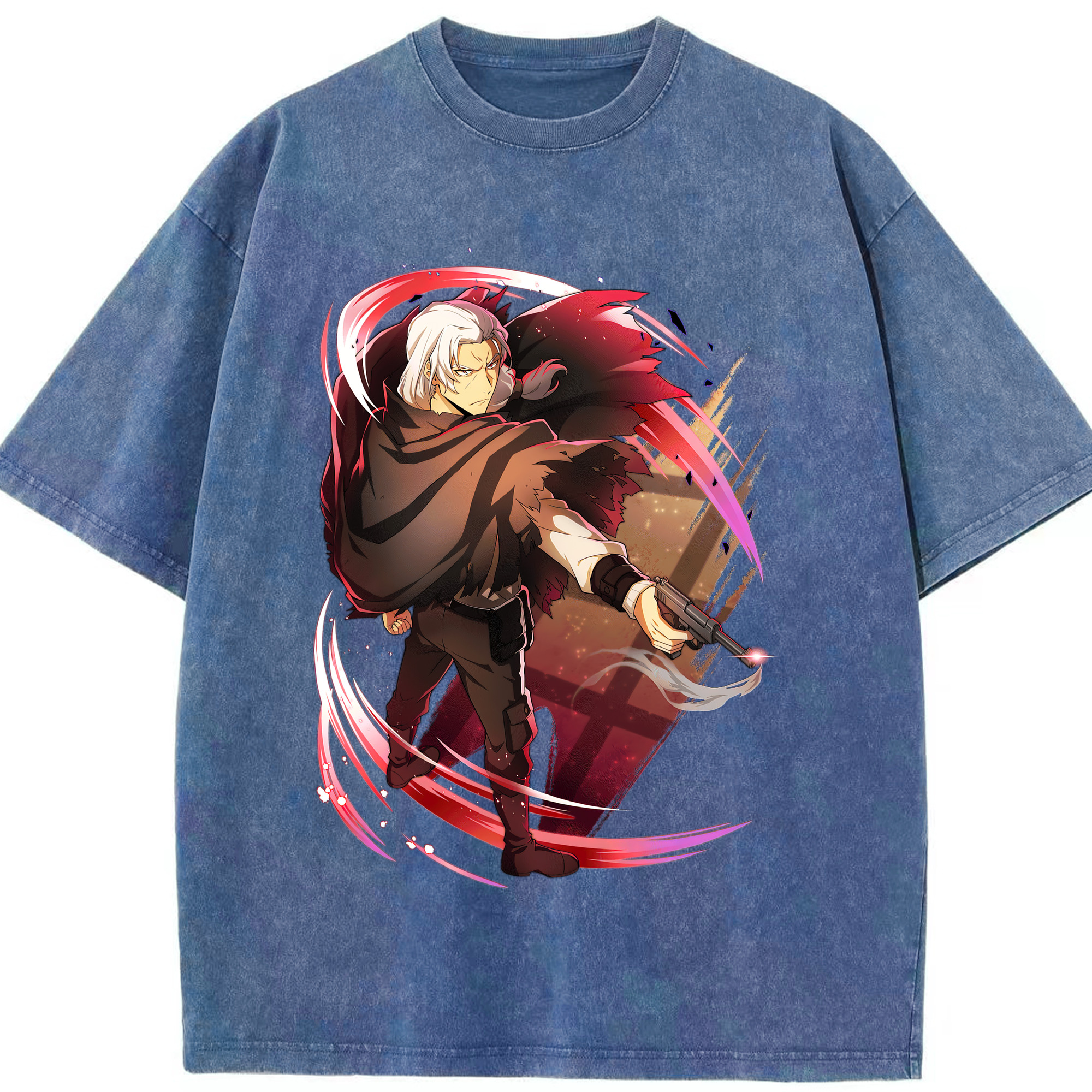 （画像用） 文豪ストレイドッグス Bungo Stray Dogs 綿100% ヴィンテージ風 半袖Tシャツ（フロントプリント）