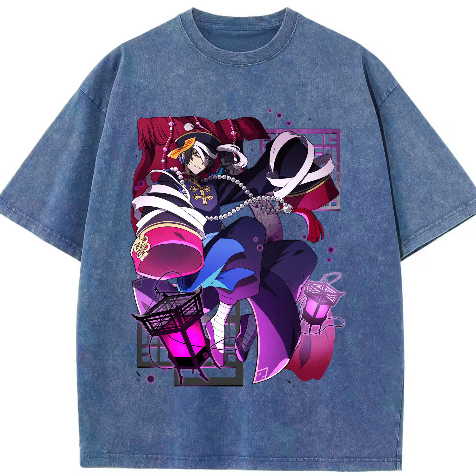 （画像用） 文豪ストレイドッグス Bungo Stray Dogs 綿100% ヴィンテージ風 半袖Tシャツ（フロントプリント）