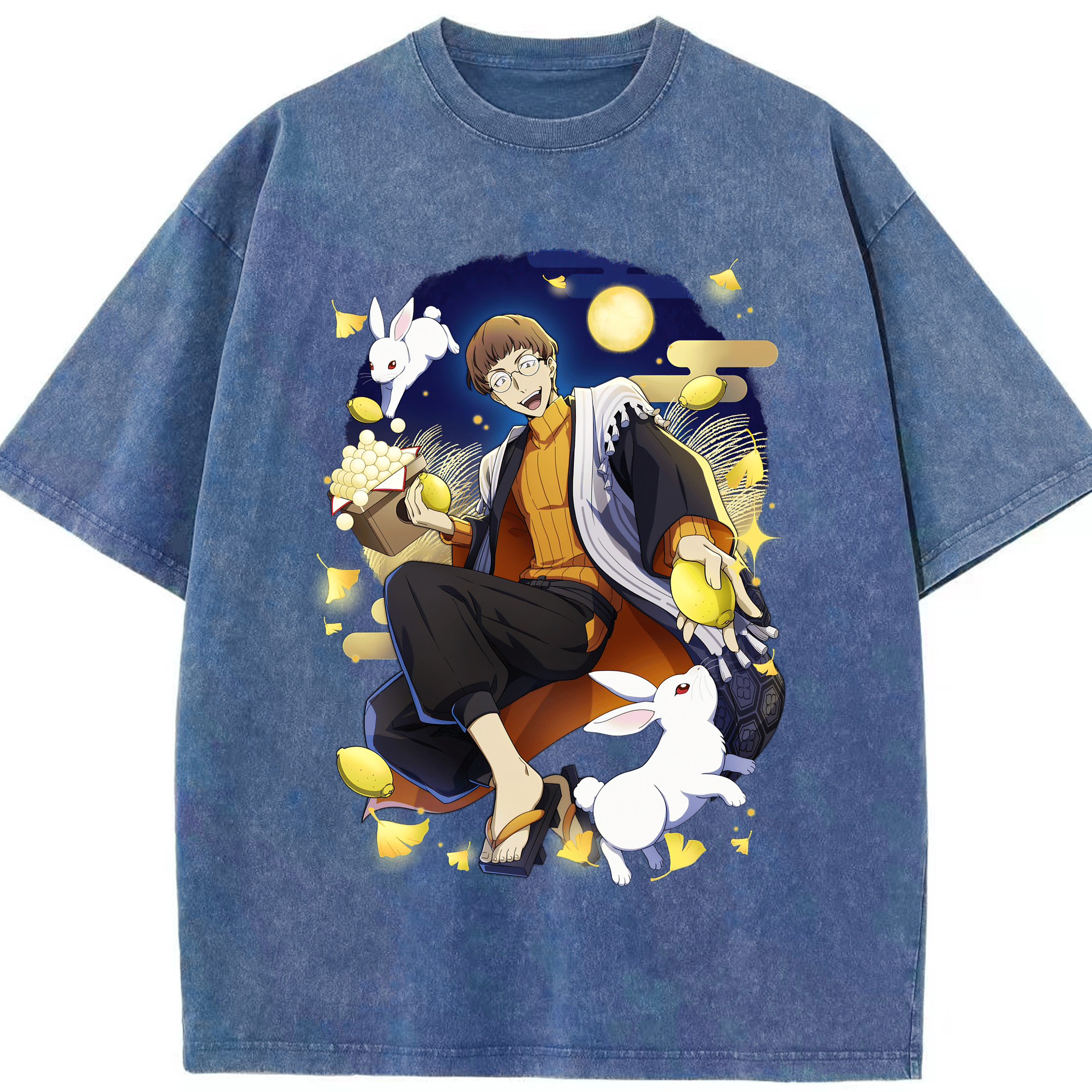 （画像用） 文豪ストレイドッグス Bungo Stray Dogs 綿100% ヴィンテージ風 半袖Tシャツ（フロントプリント）