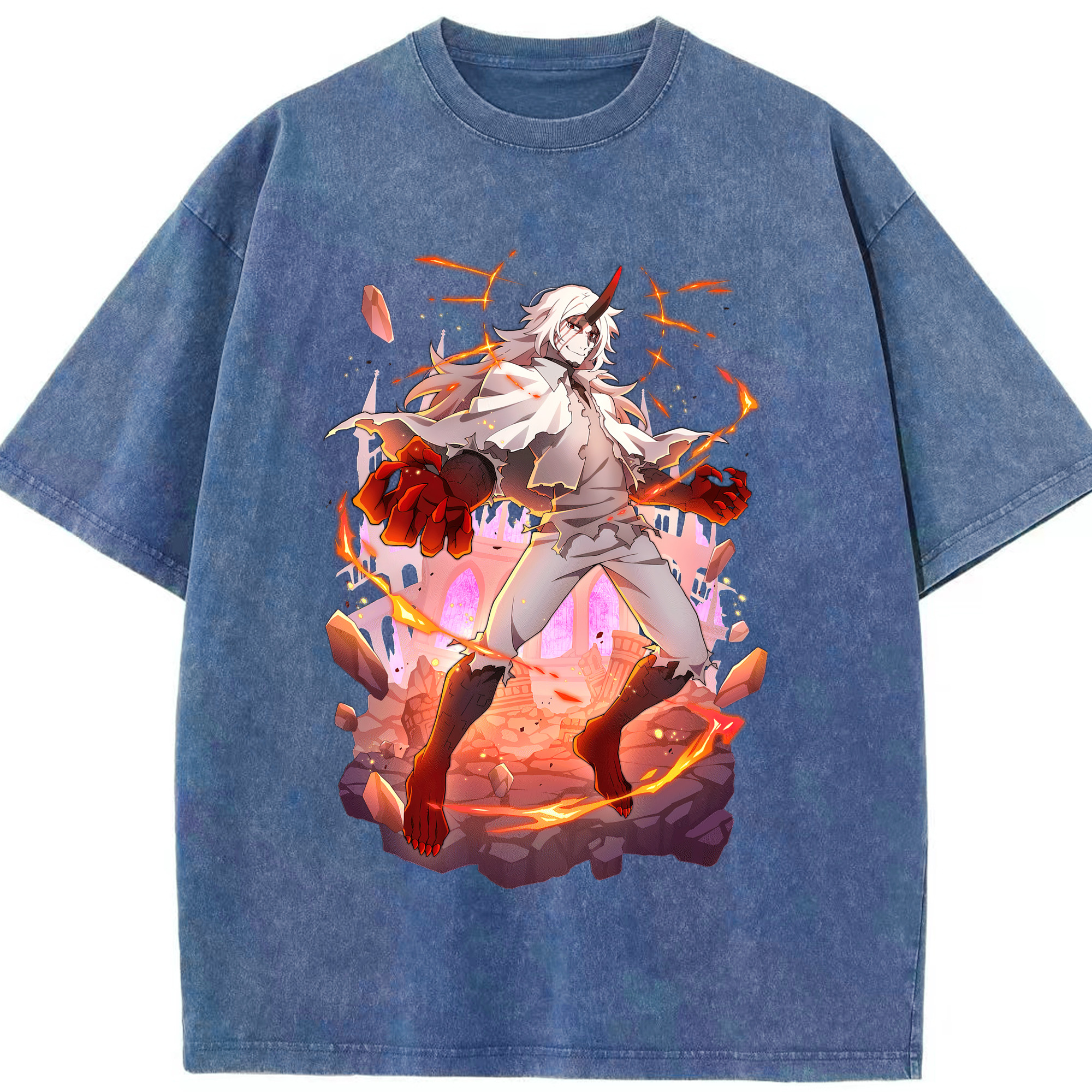 （画像用） 文豪ストレイドッグス Bungo Stray Dogs 綿100% ヴィンテージ風 半袖Tシャツ（フロントプリント）