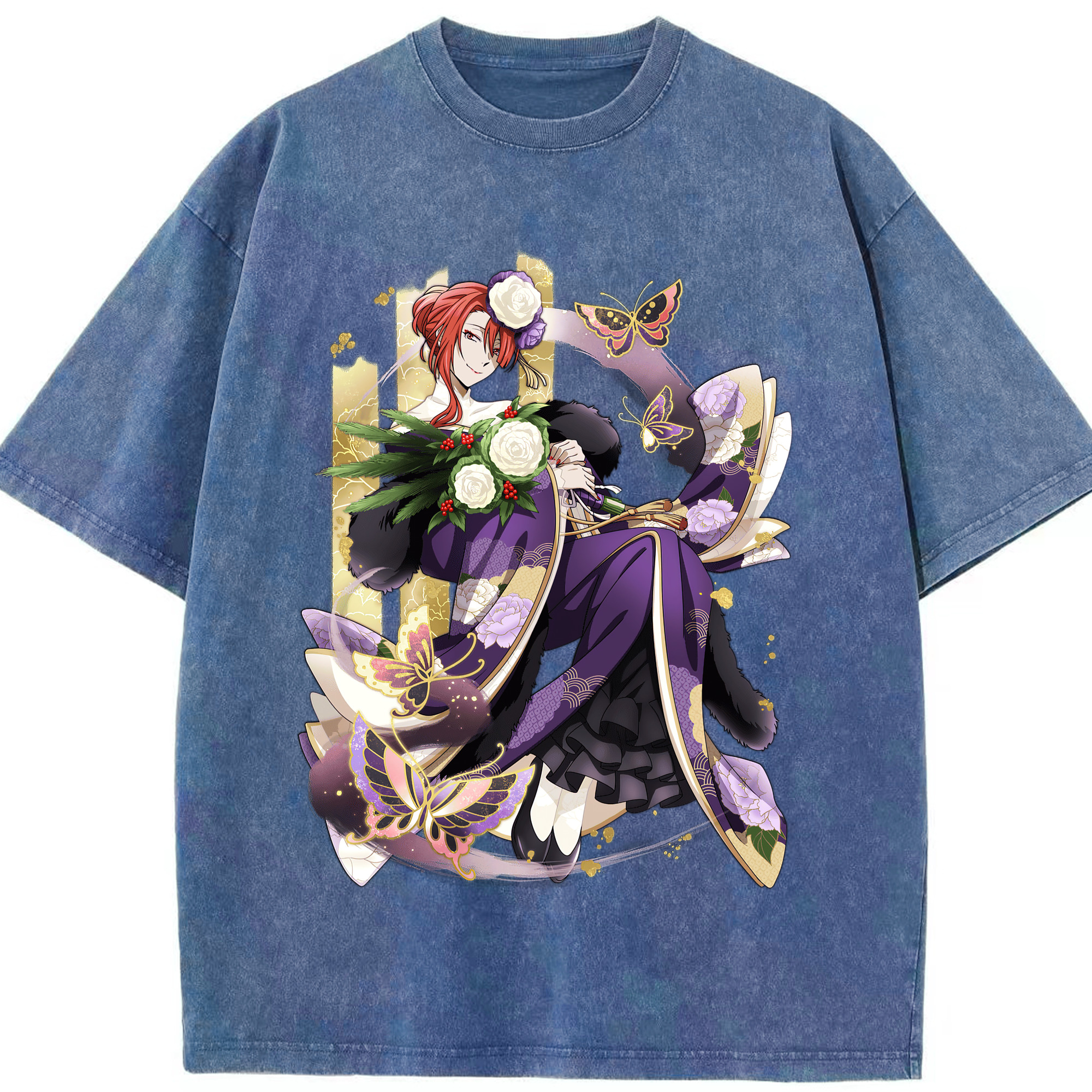 （画像用） 文豪ストレイドッグス Bungo Stray Dogs 綿100% ヴィンテージ風 半袖Tシャツ（フロントプリント）